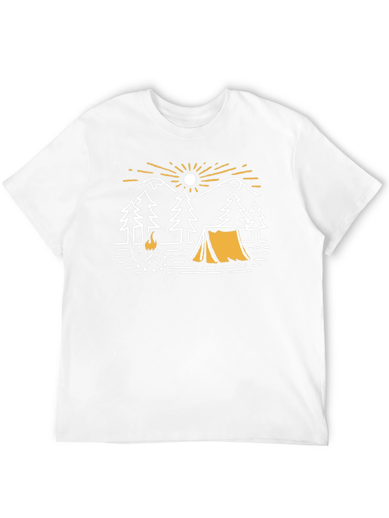 Black Camping Adventure Graphic T-Shirt - Black view 12
