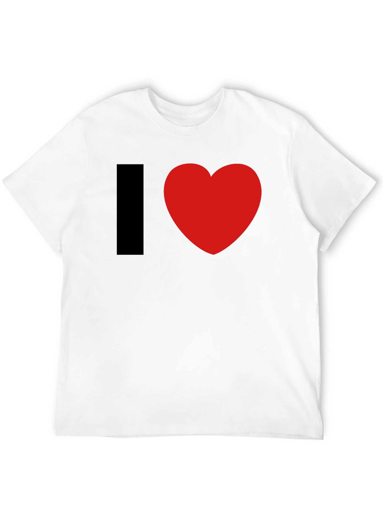 Black I Heart Graphic Tee - Black Cotton Blend T-Shirt view 12