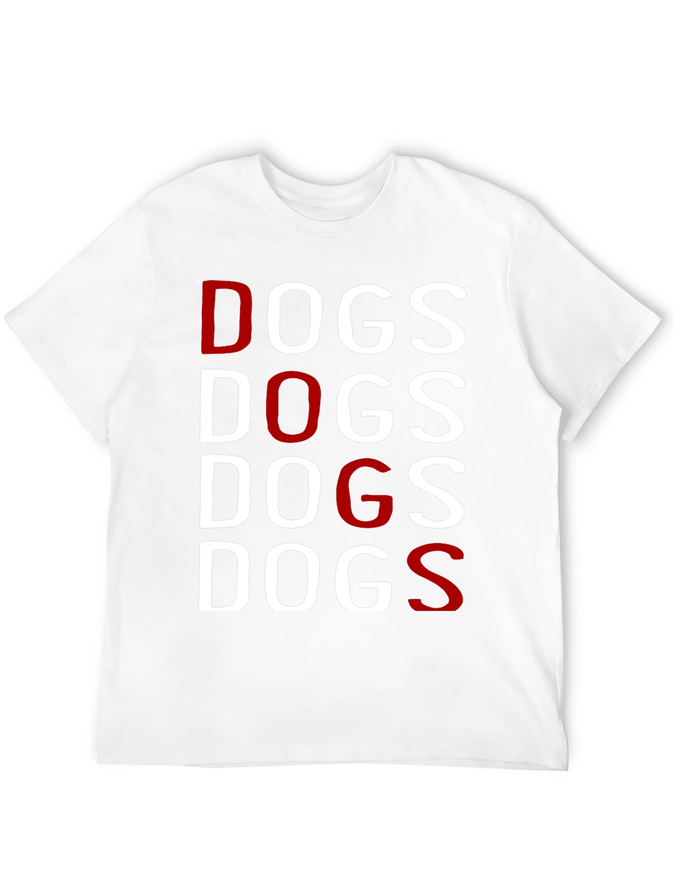 Black DOGS Graphic Tee - Black Crew Neck T-Shirt view 12