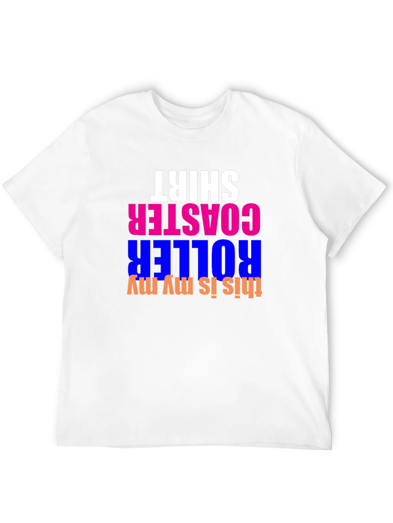 Black Roller Coaster Fan T-Shirt - Black Graphic Tee view 12