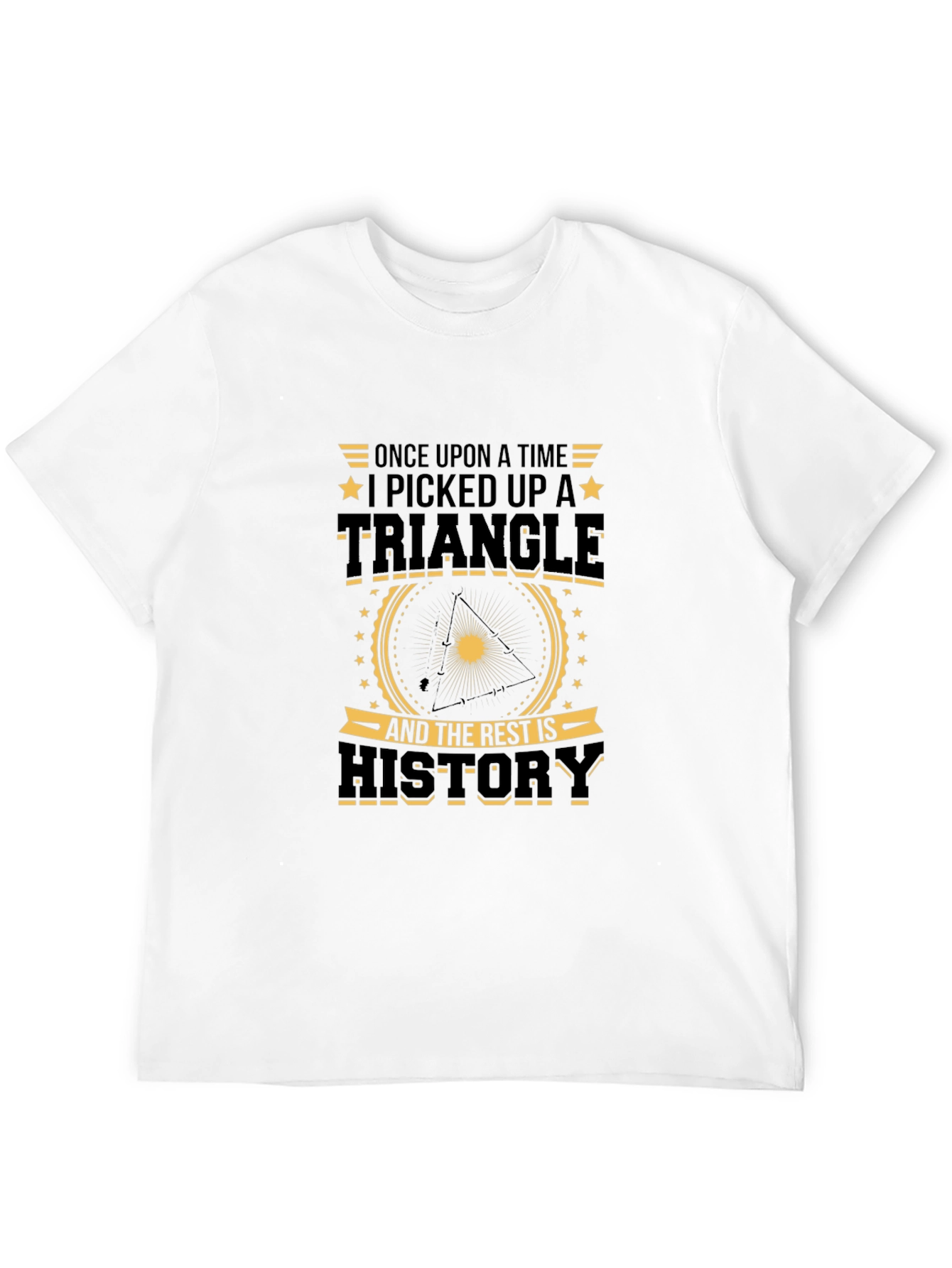 Black Once Upon a Time Triangle Graphic T-Shirt view 12