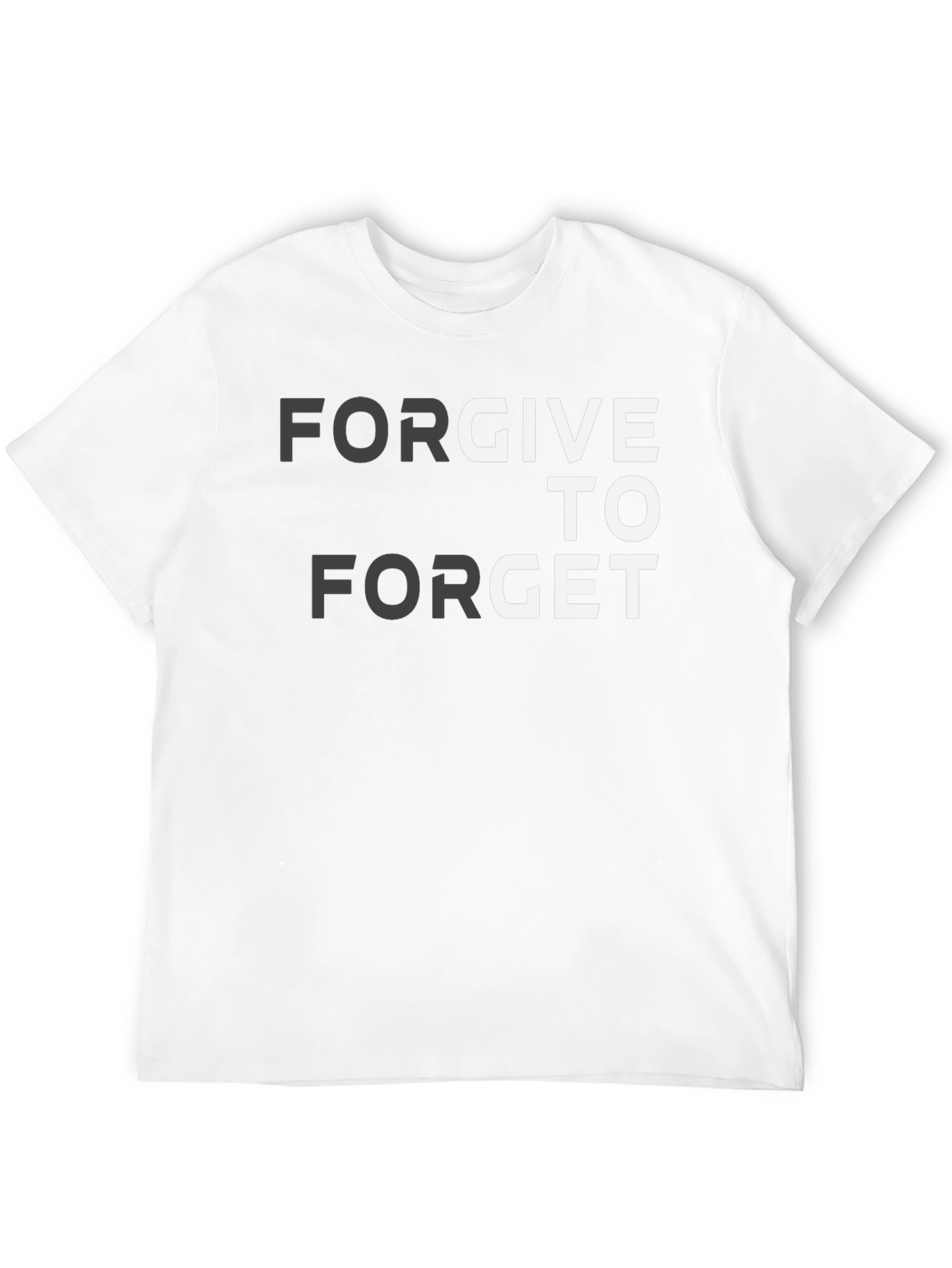 Black Forgive to Forget Graphic T-Shirt view 12