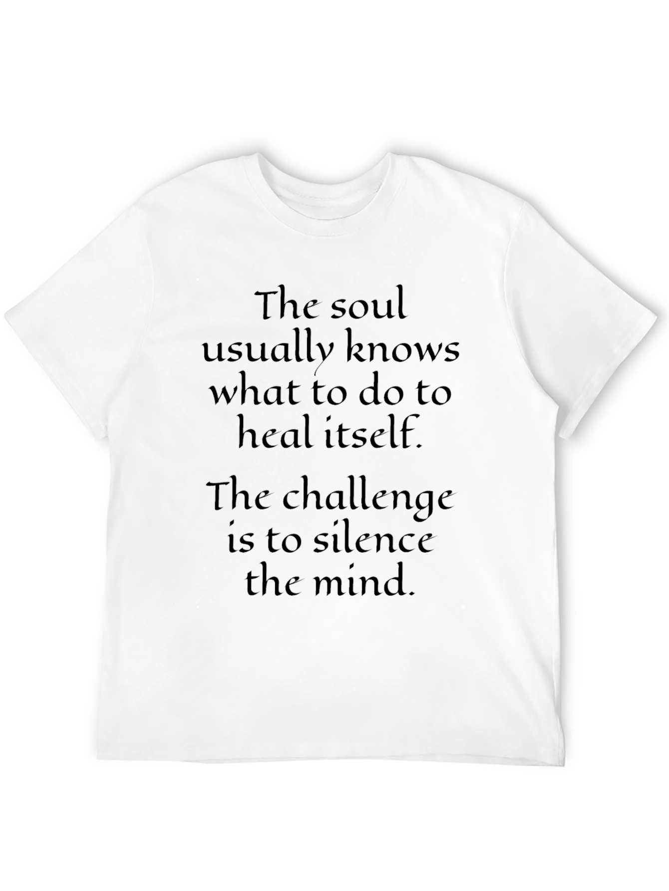 Black Soul Healing T-Shirt - Silence The Mind view 12