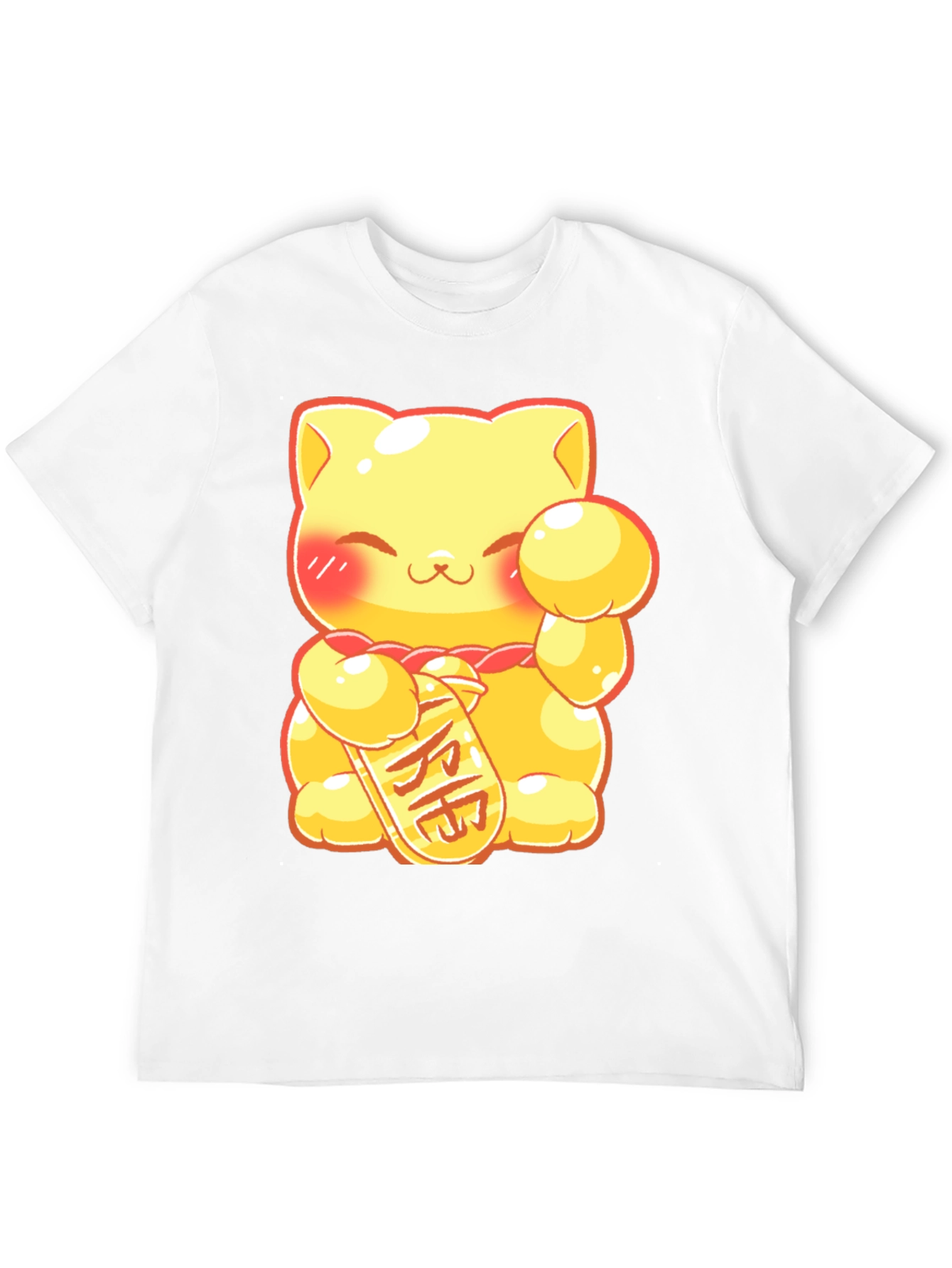 Black Lucky Cat Graphic Tee - Kawaii Style view 12