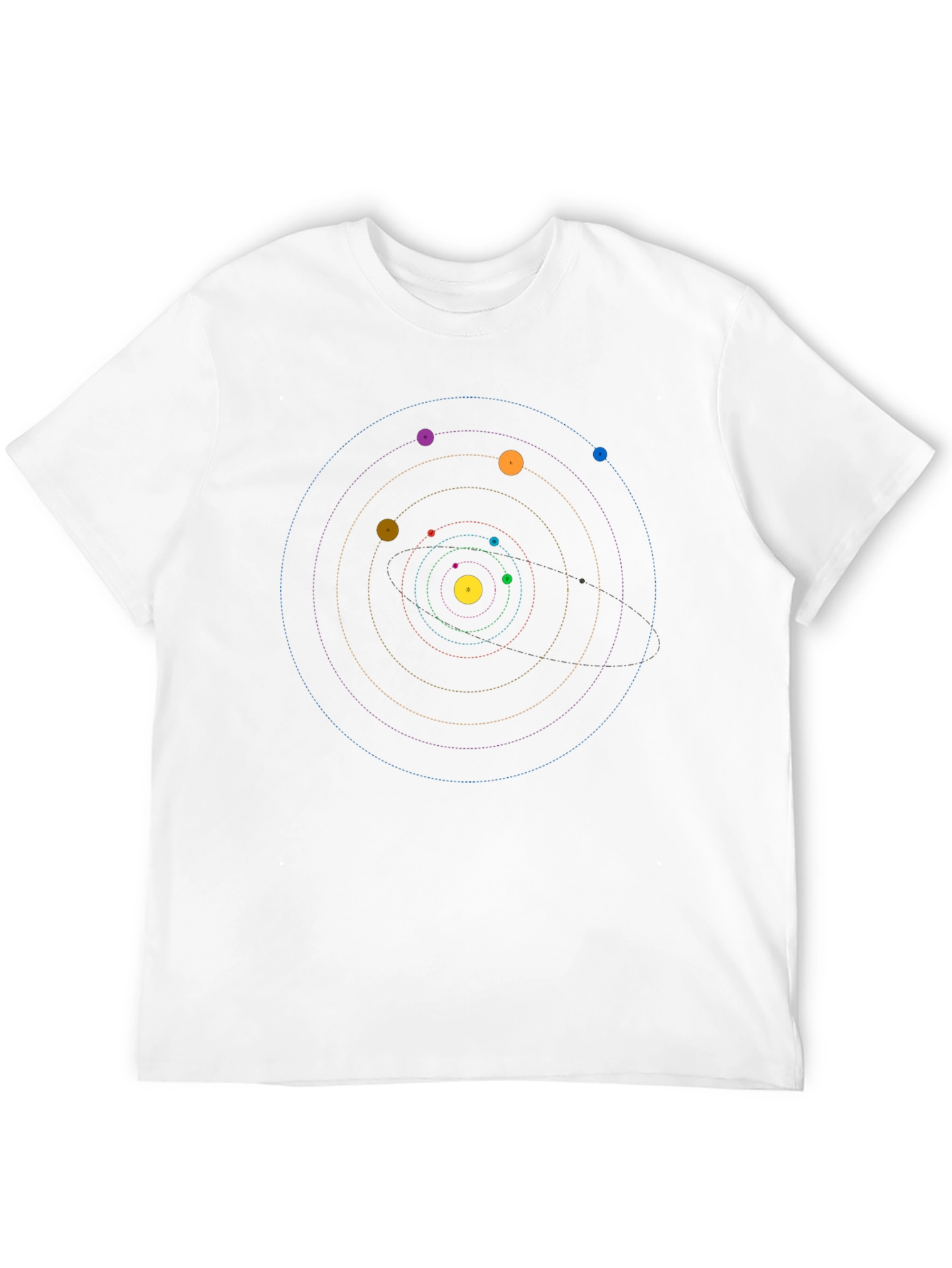 Black Solar System Graphic Tee - Space Exploration Shirt view 12