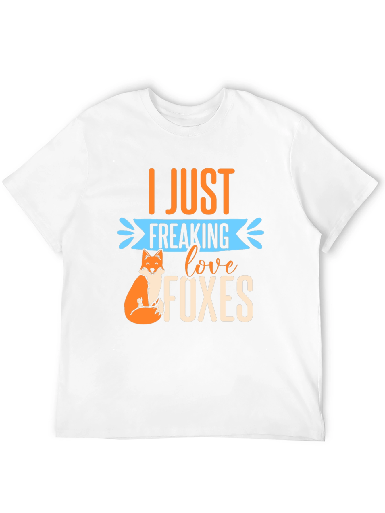Black I Just Freaking Love Foxes T-Shirt view 12
