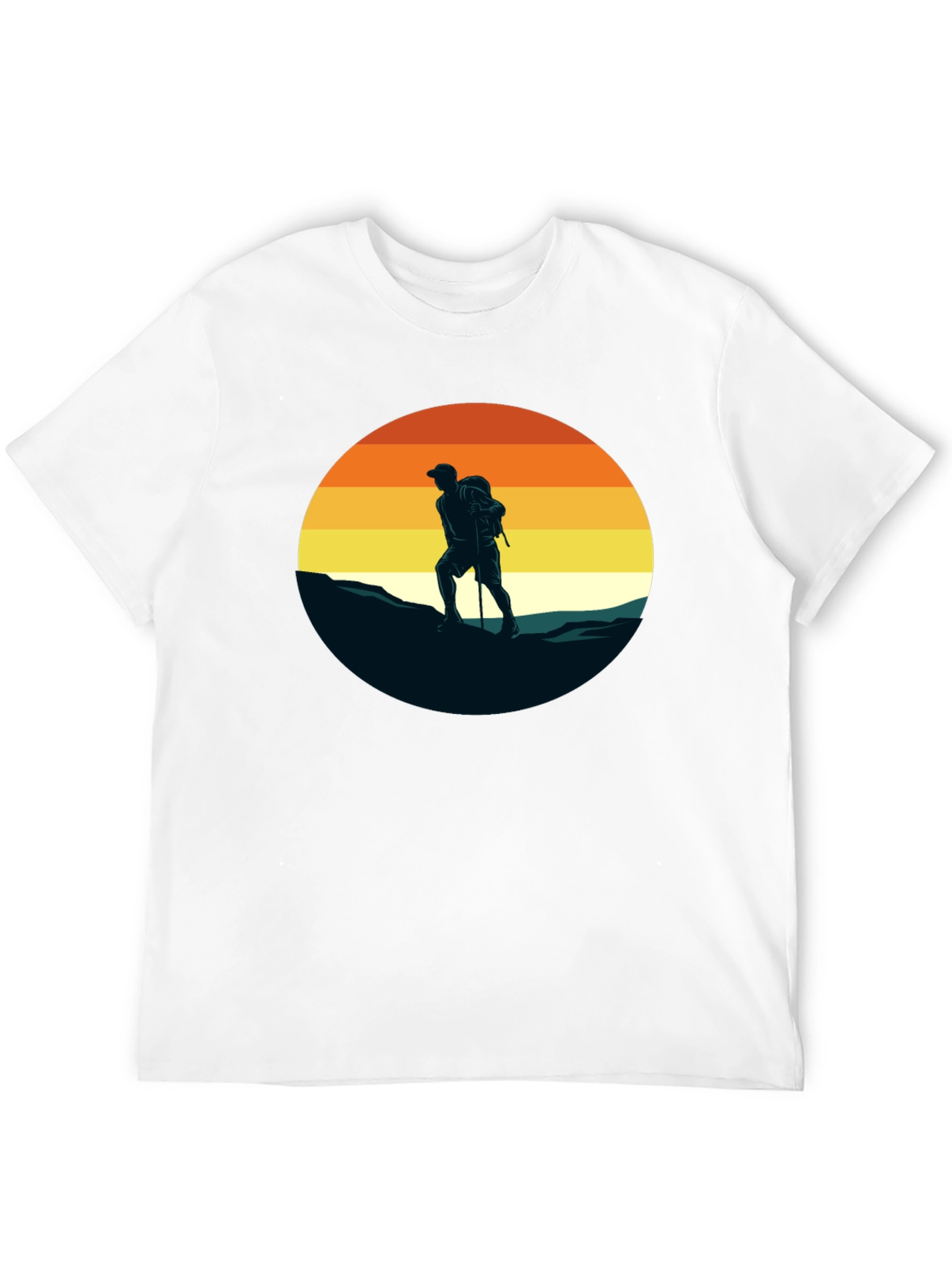 Black Hiking Adventure Graphic Tee - Black view 12