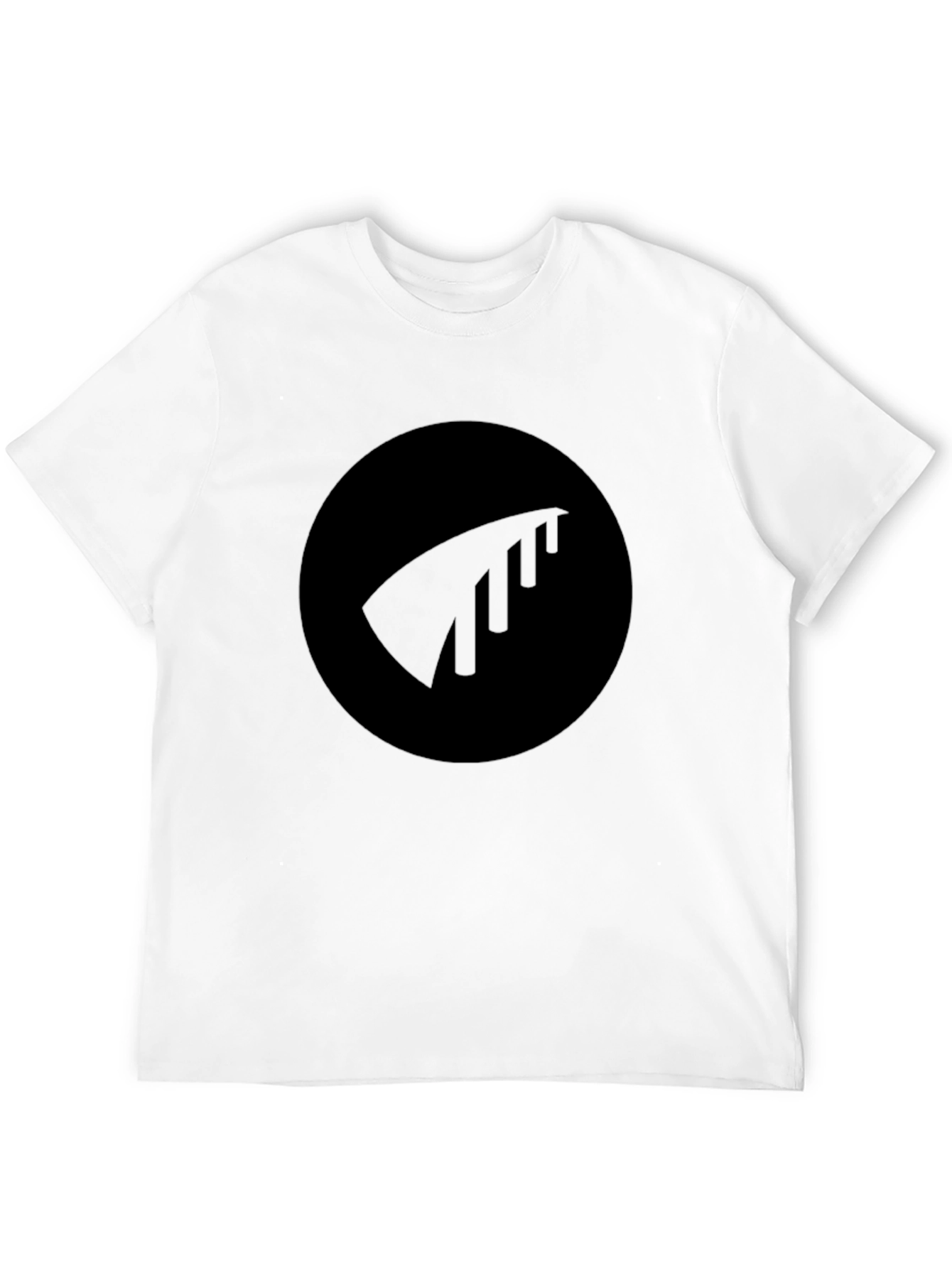 Black Black Tee with Minimalist Logo view 12