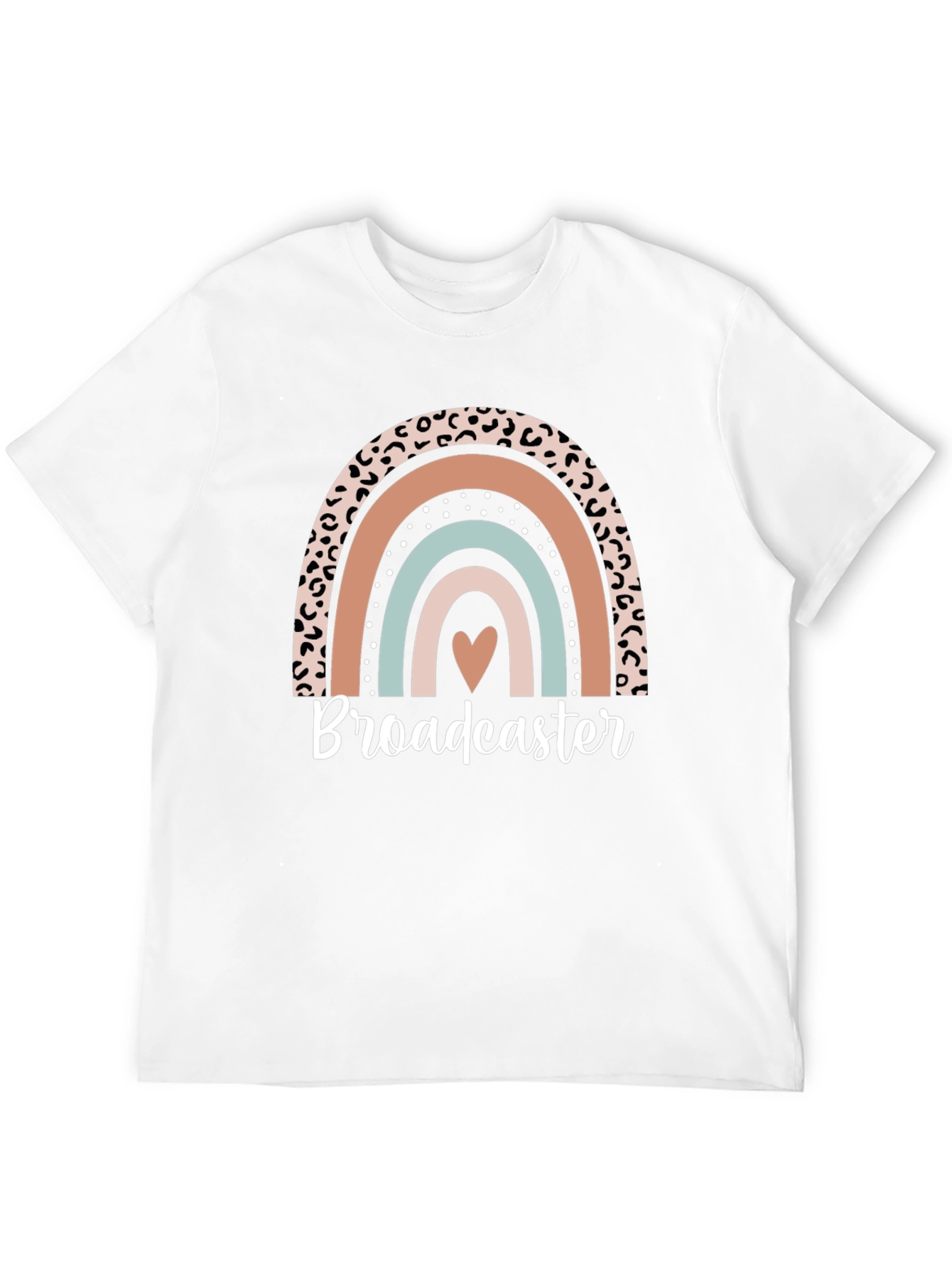 Black Broadcaster Rainbow Graphic Tee - Stylish Comfort view 12