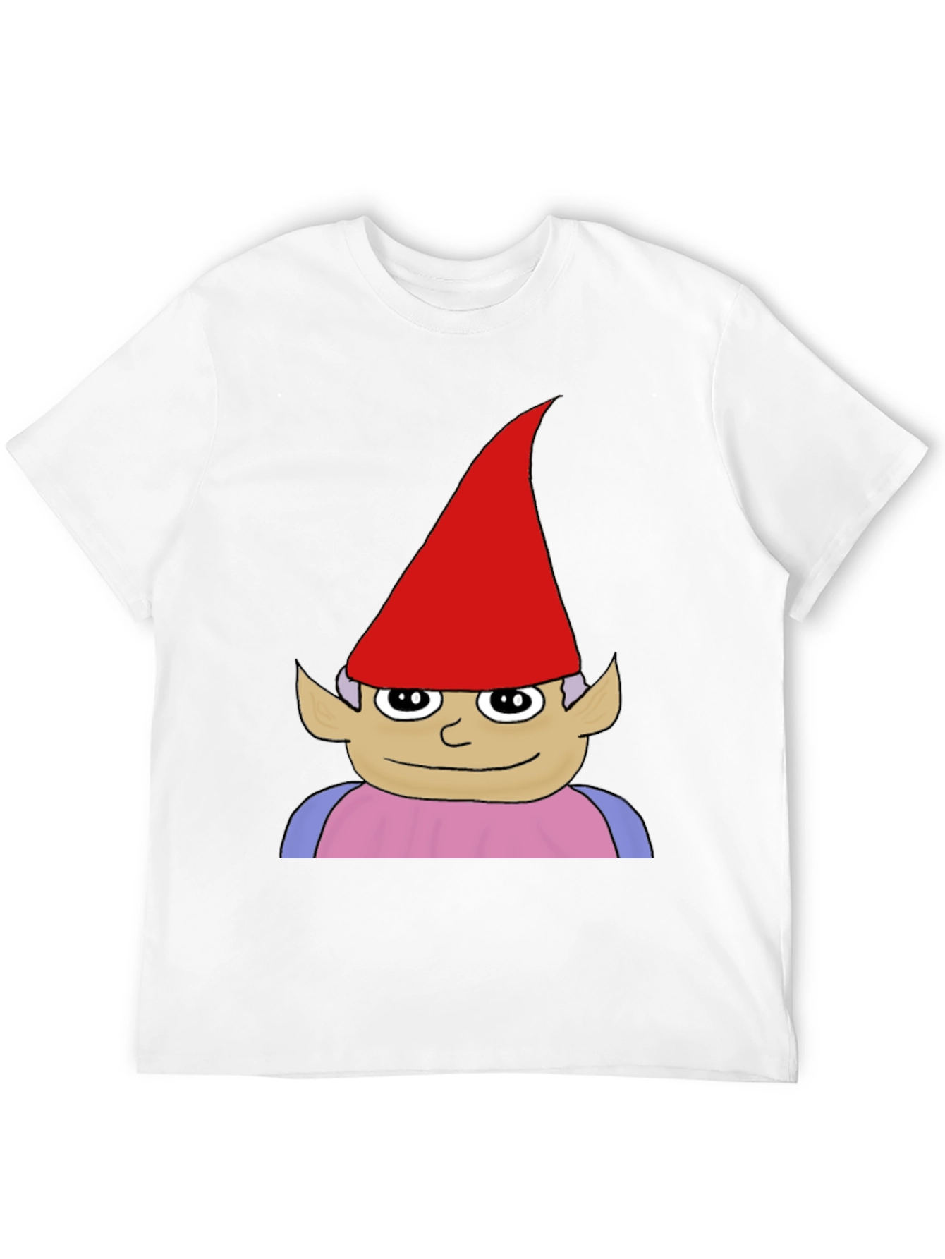 Black Gnome Graphic Tee - Black Casual Cotton T-Shirt view 12