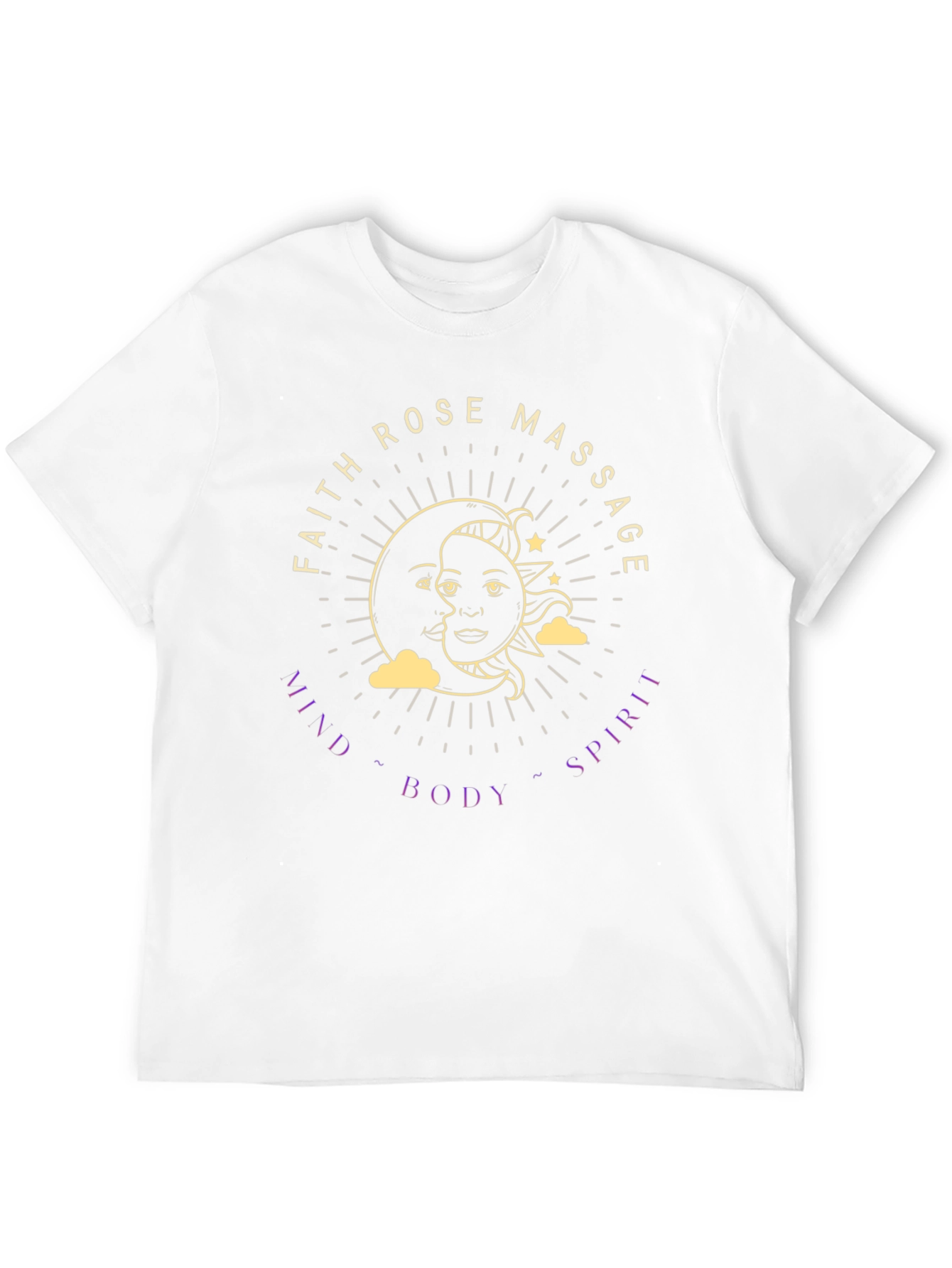 Black Faith Rose Massage T-Shirt - Mind, Body, Spirit view 12