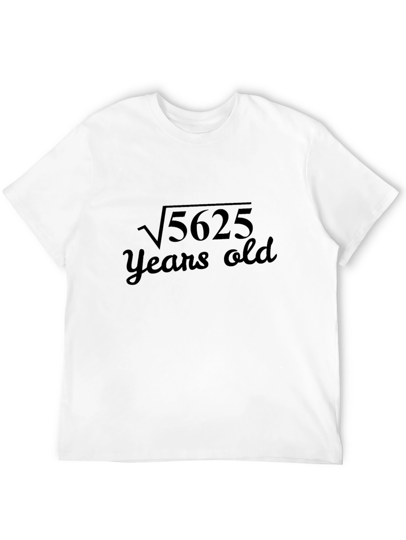 Black Funny 75 Years Old Math T-Shirt view 12