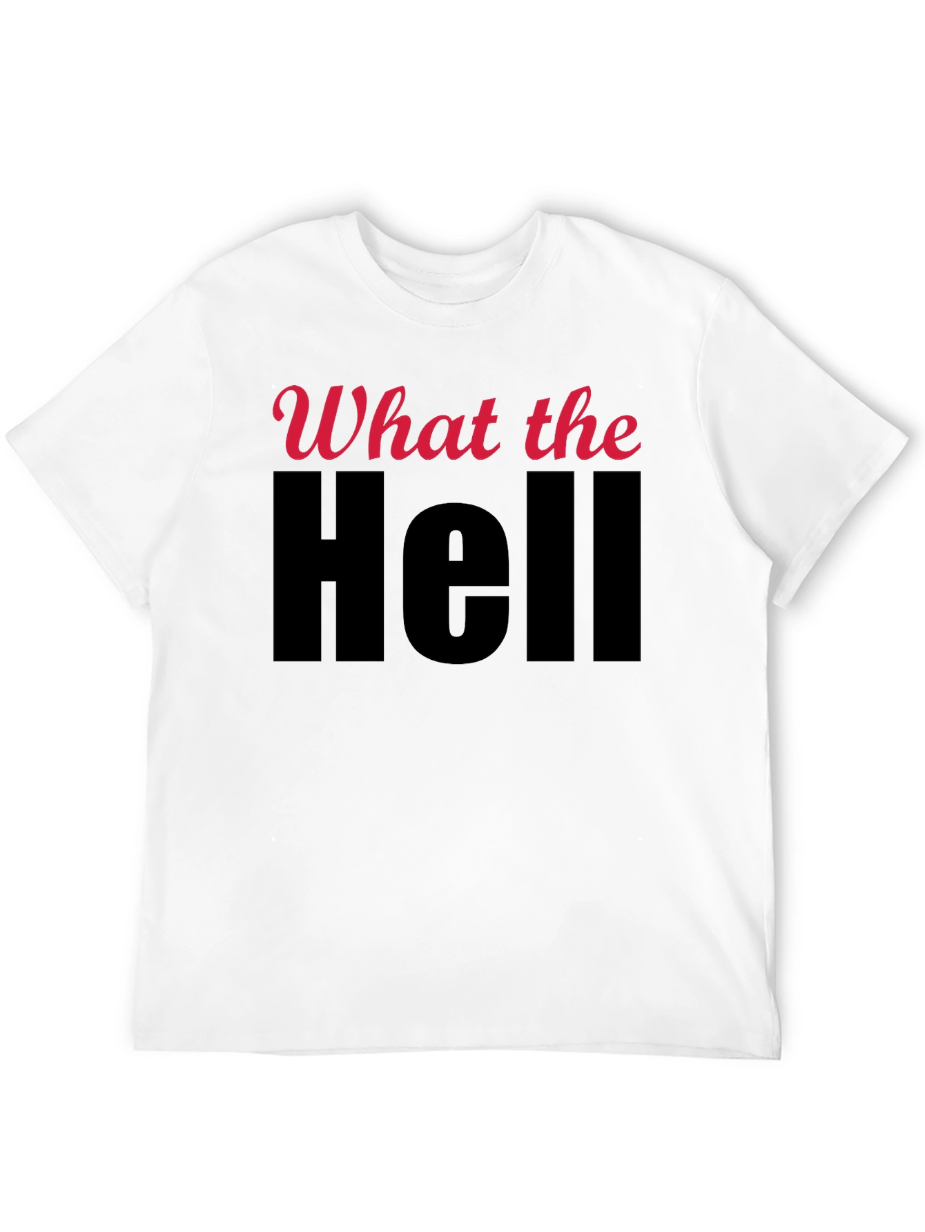 Black What the Hell Graphic T-Shirt view 12