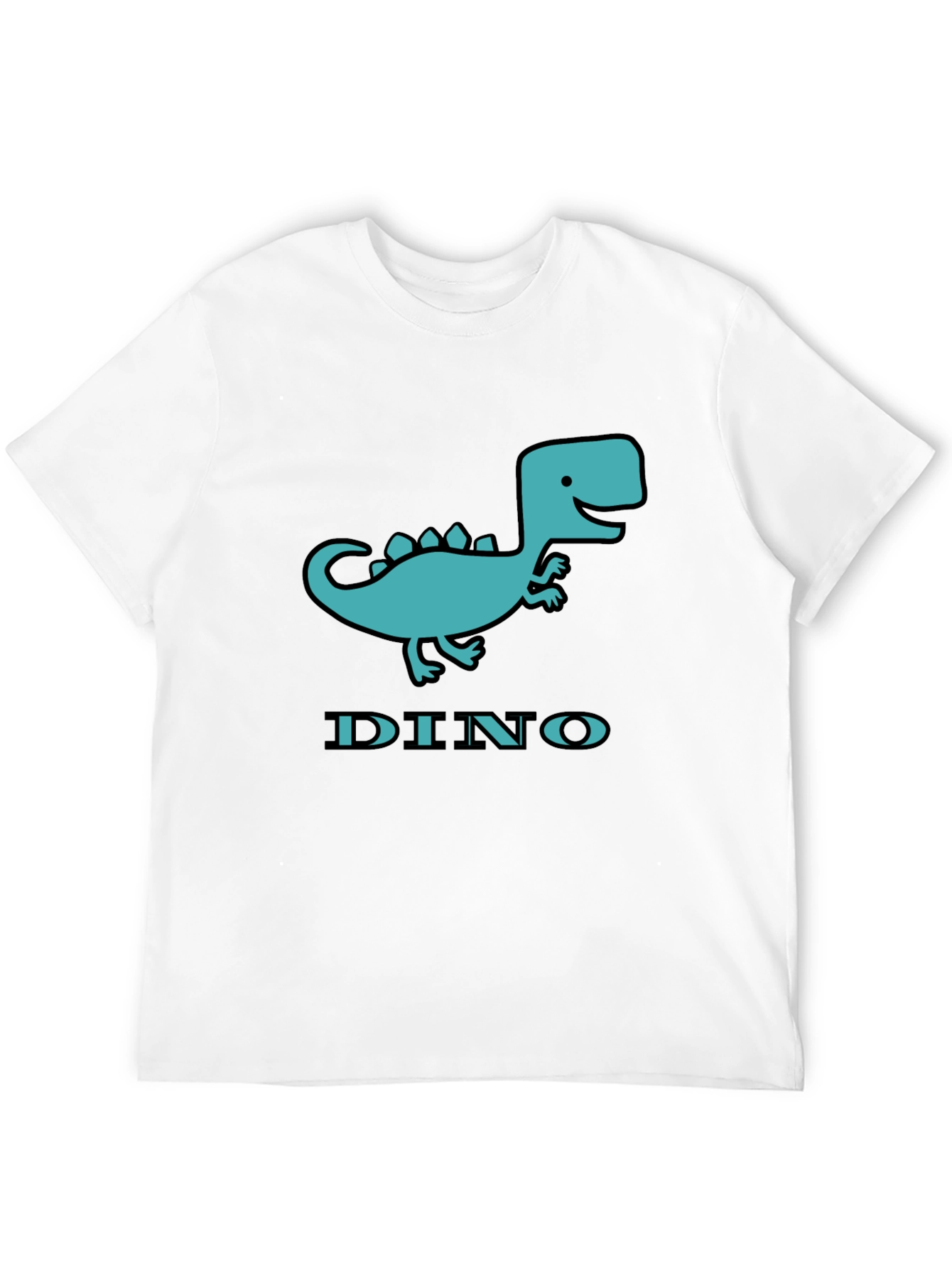 Black Dino T-Shirt - Cute Cartoon Dinosaur Graphic Tee view 12