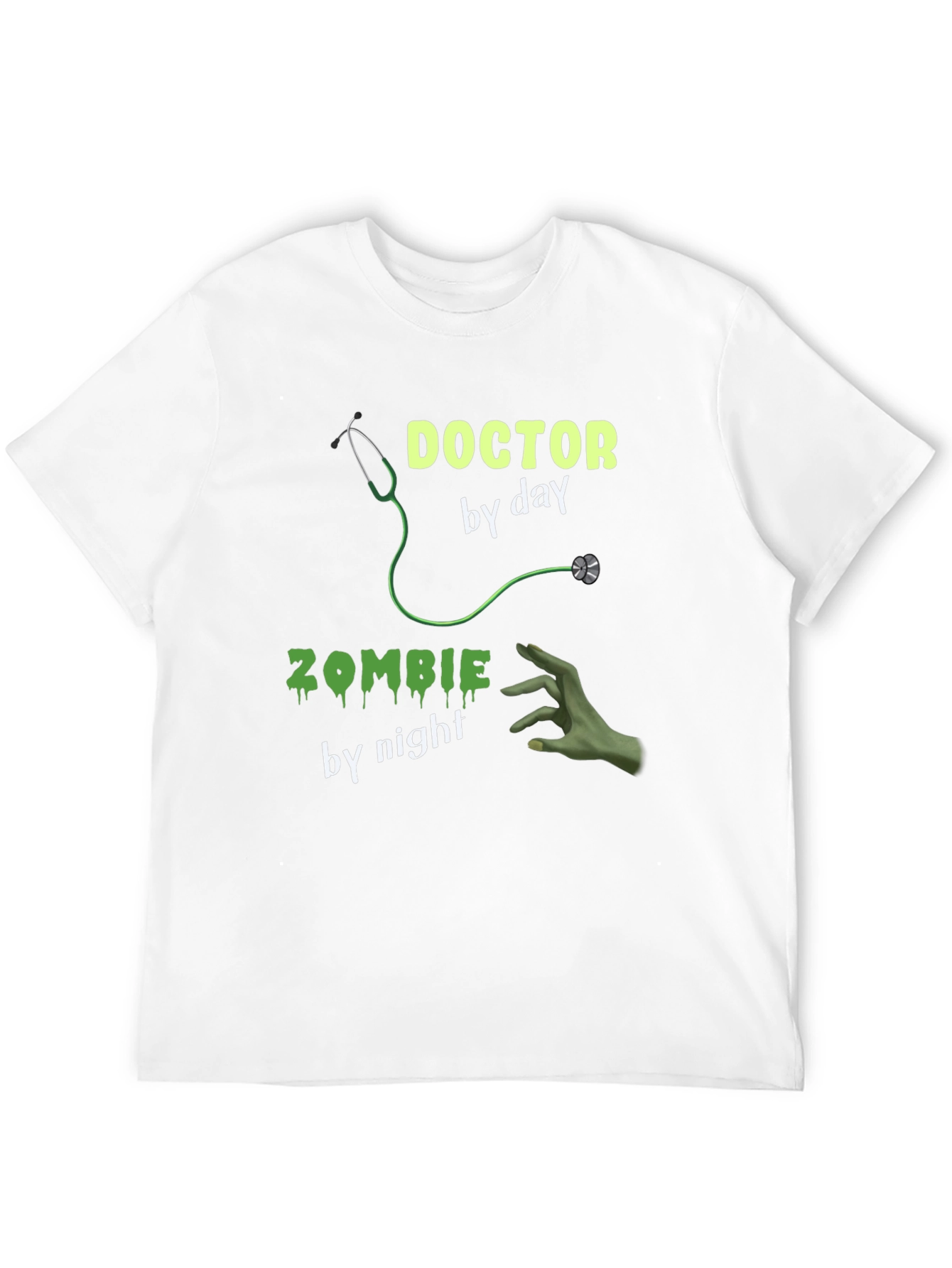 Black Doctor by Day Zombie by Night Graphic Tee view 12