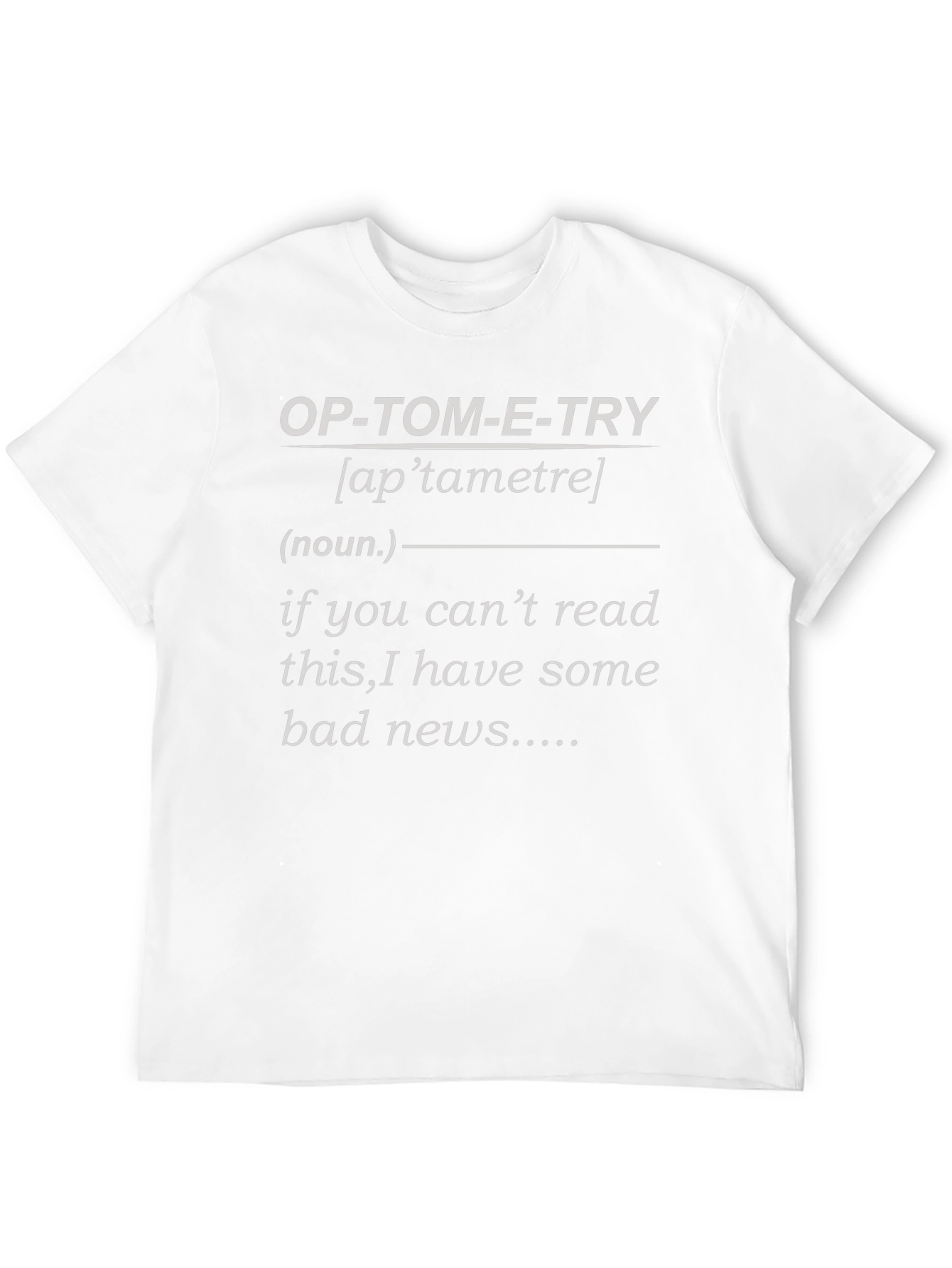 Black Optometry Pun T-Shirt - Funny Eye Exam Gift view 12