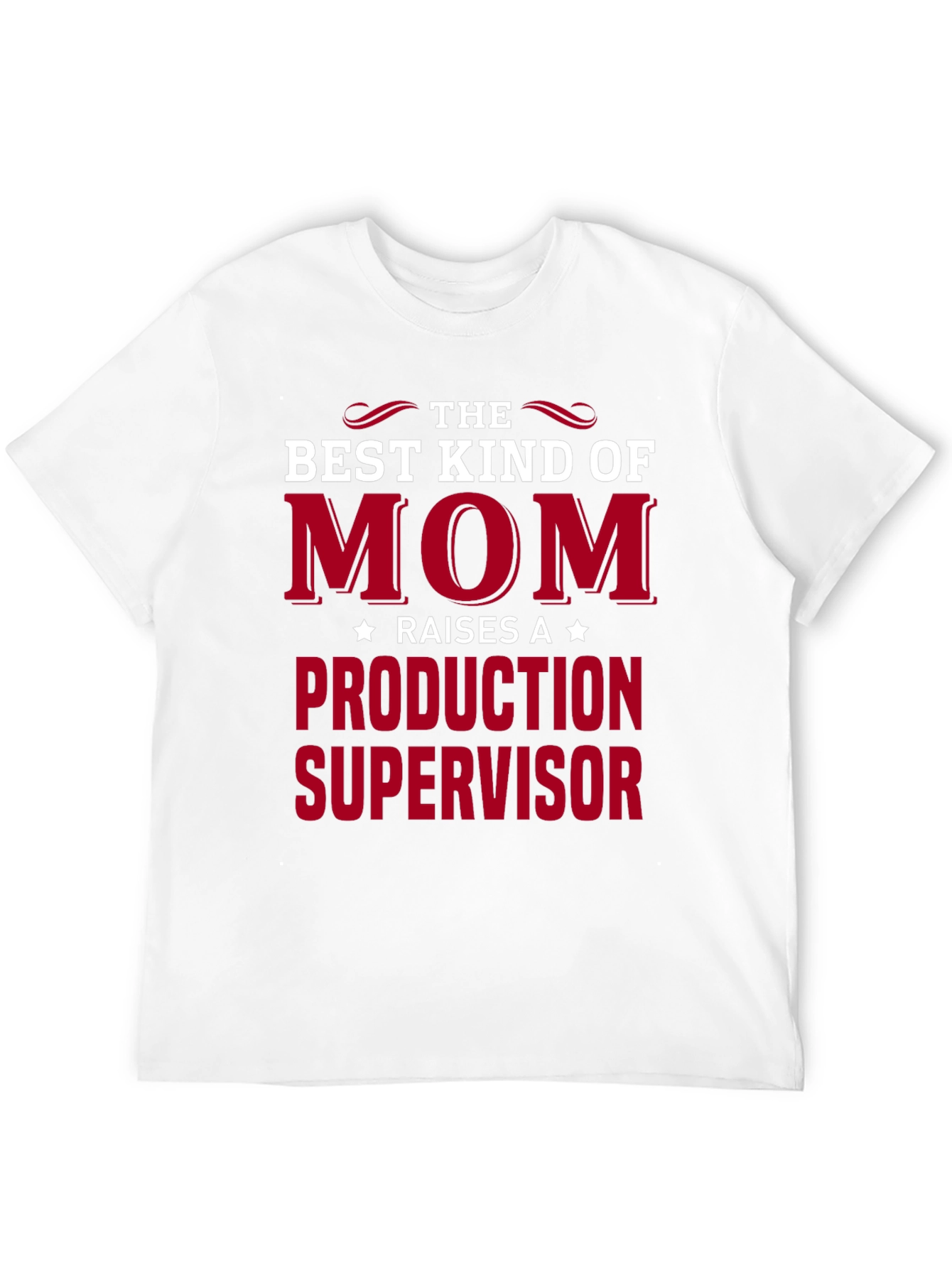 Black Best Mom Raises Production Supervisor T-Shirt view 12