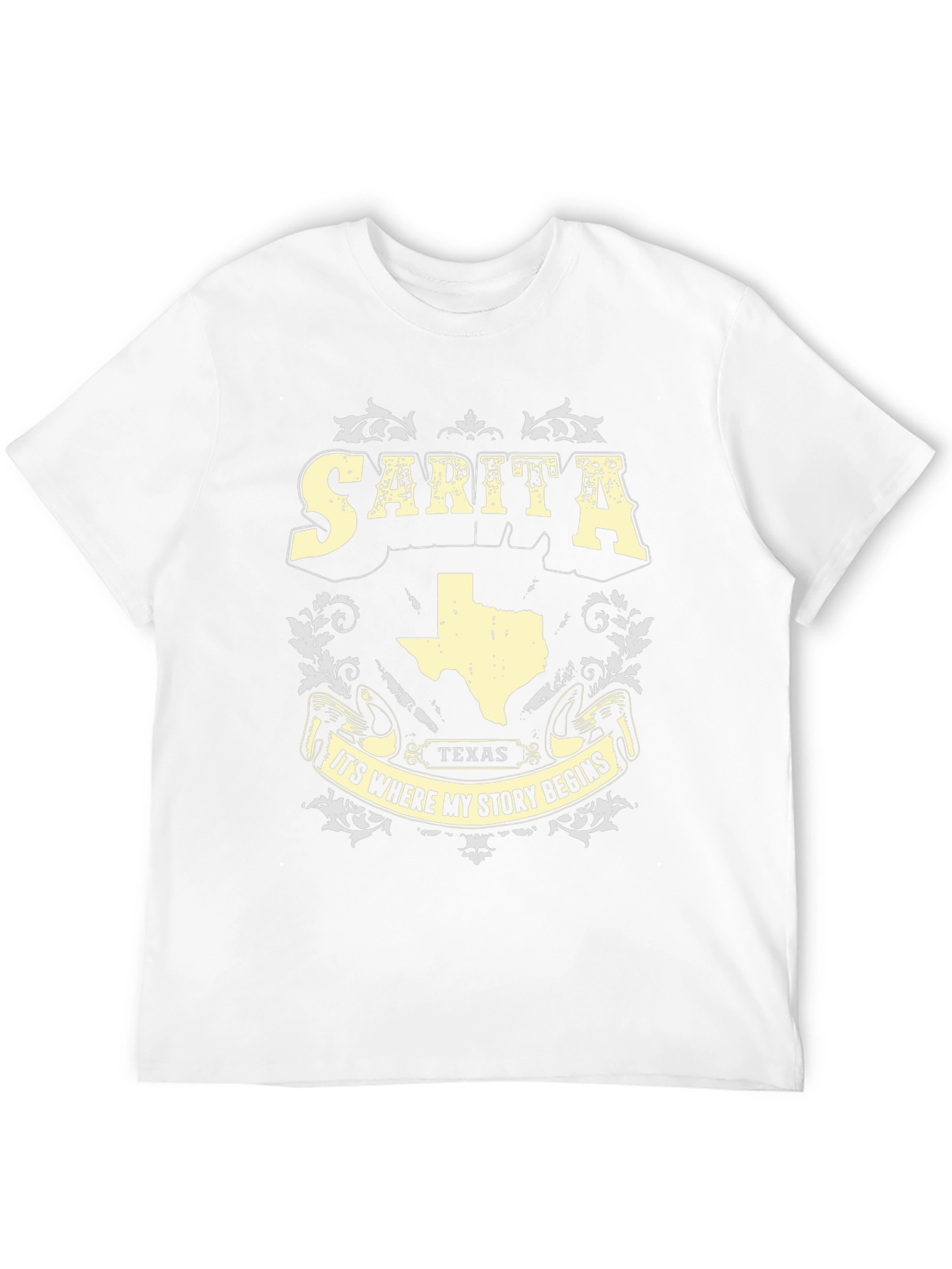 Black Sarita Texas Story Begins T-Shirt view 12