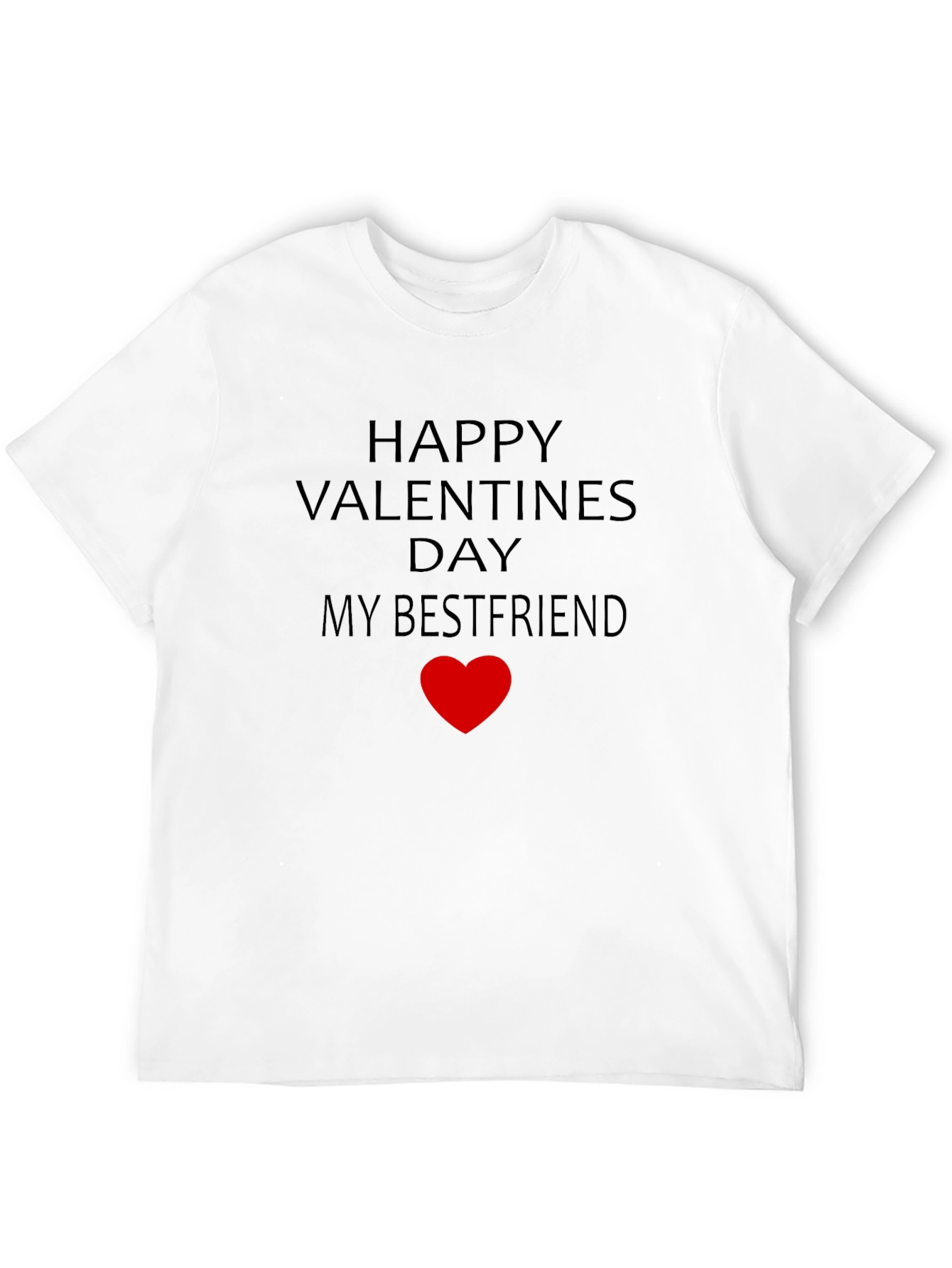 Black Happy Valentines Day Bestfriend T-Shirt view 12