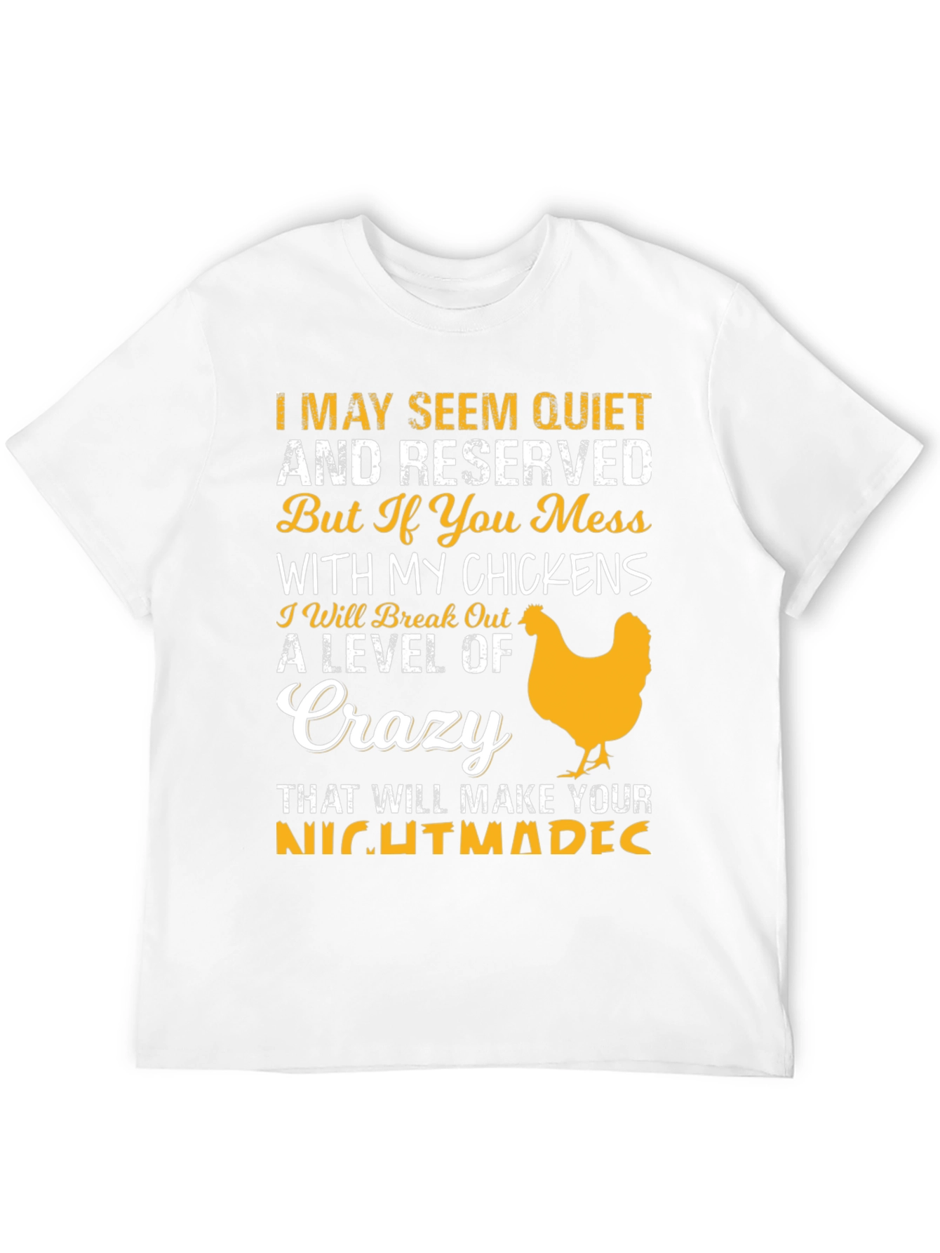 Black Funny Chicken Lover T-Shirt Crazy Level view 12