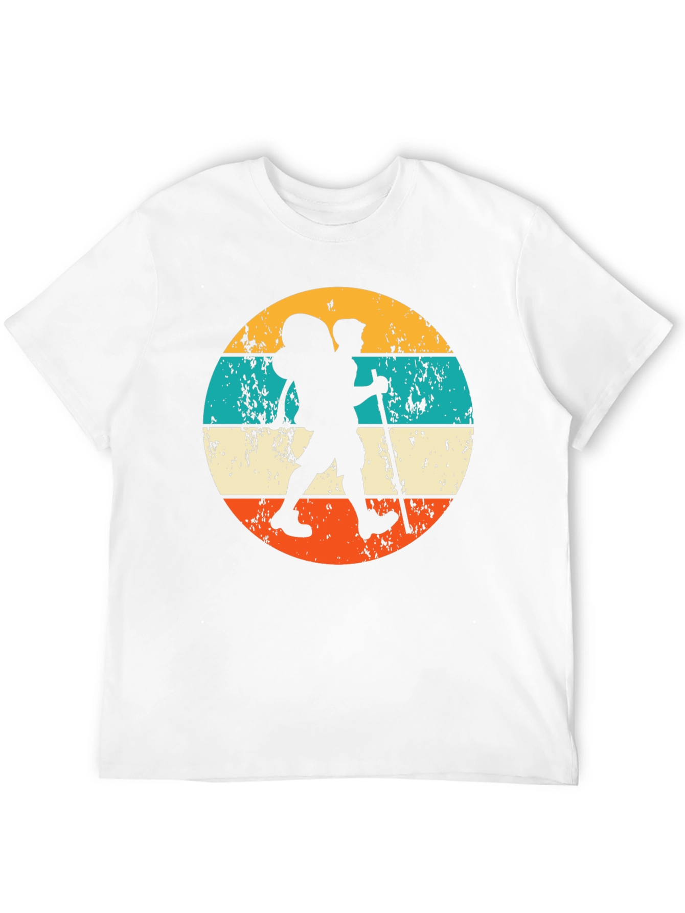 Black Hiking Retro T-Shirt - Vintage Outdoor Adventure Tee view 12