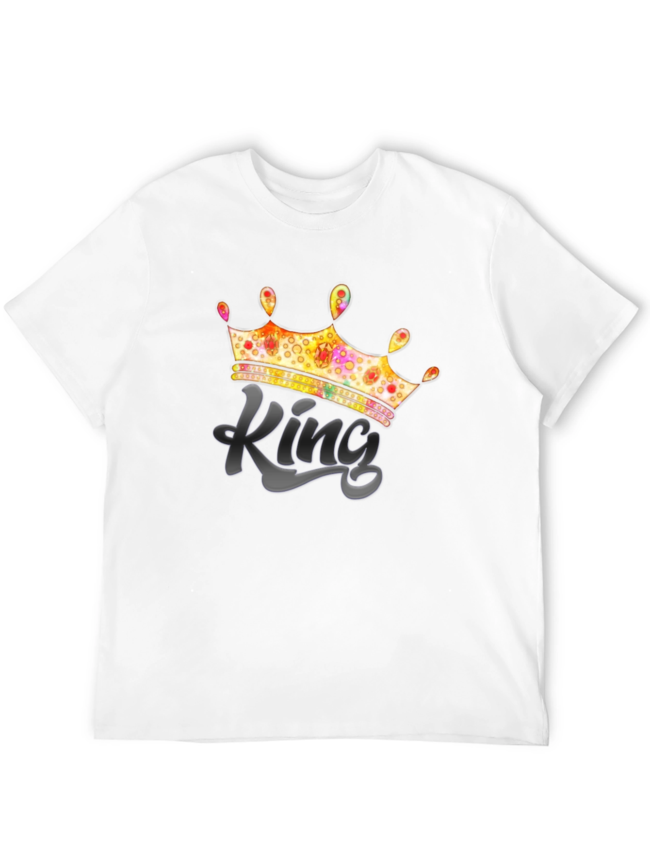 Black King Crown Graphic T-Shirt - Men's Tee view 12
