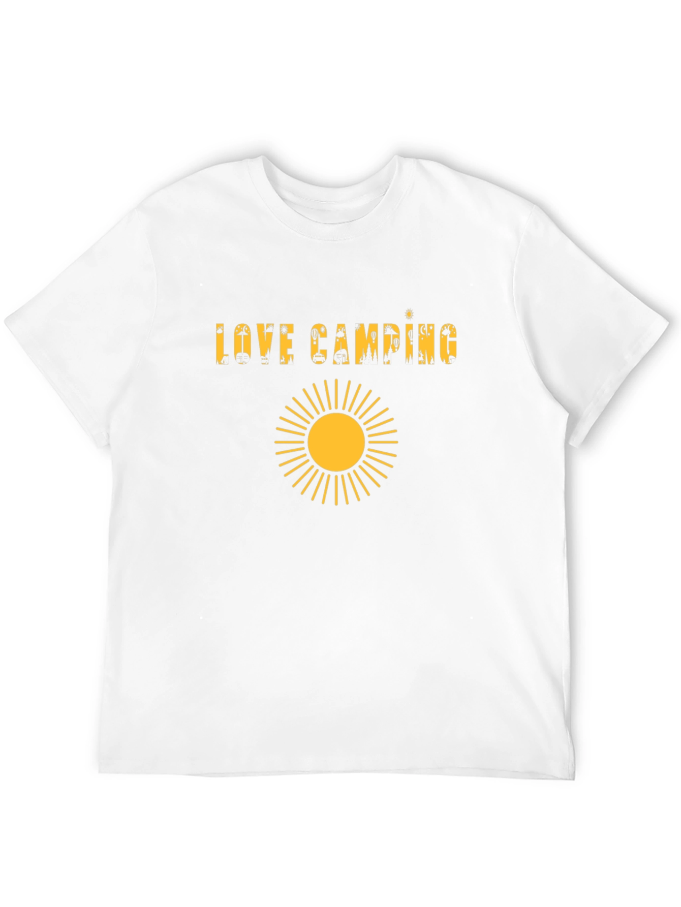 Black Love Camping Graphic Tee - Sun Design view 12
