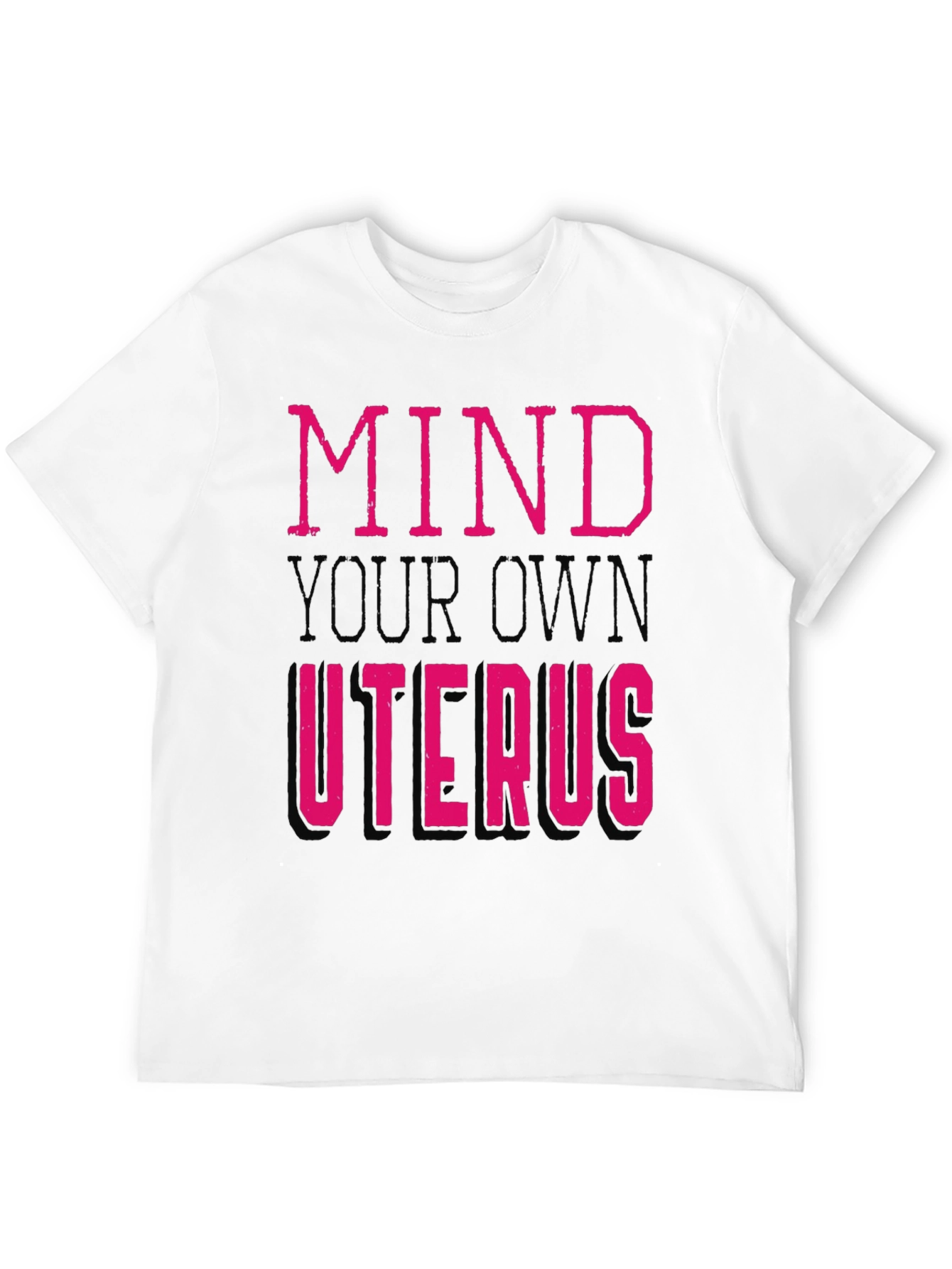 Black Mind Your Own Uterus Graphic Tee view 12