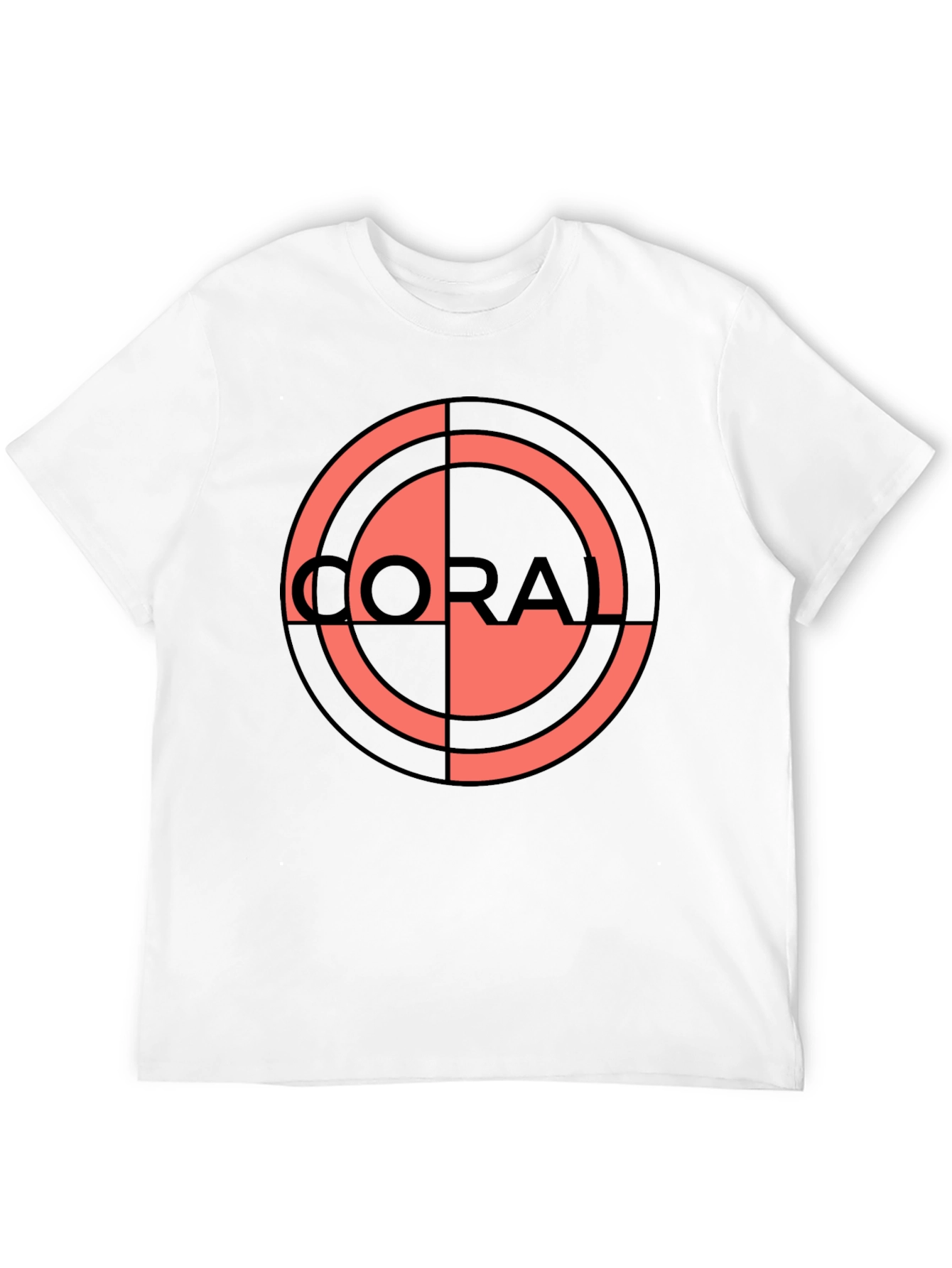 Black Coral Logo Black T-Shirt - Unique Graphic Tee view 12