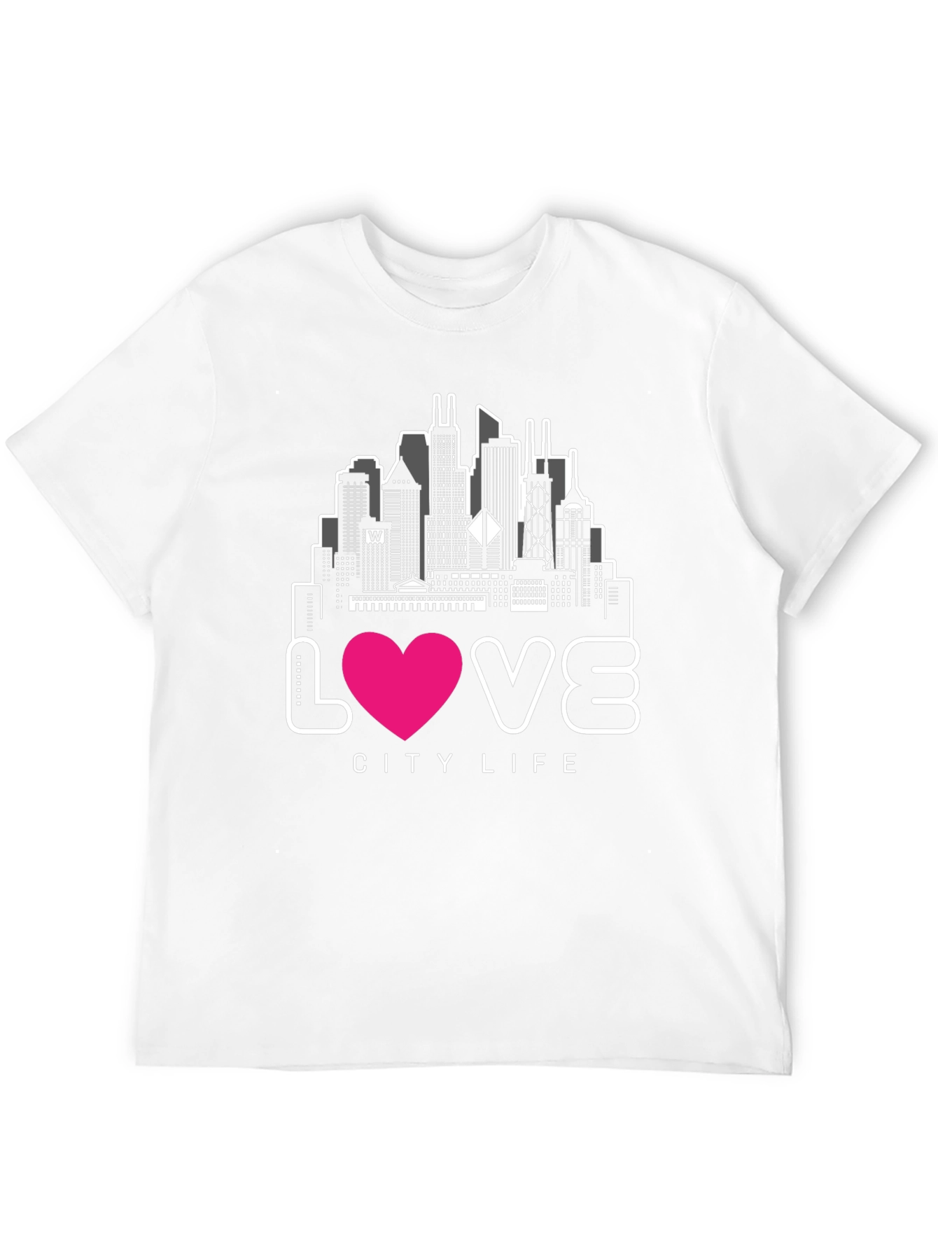 Black Love City Life Graphic Tee - Black view 12