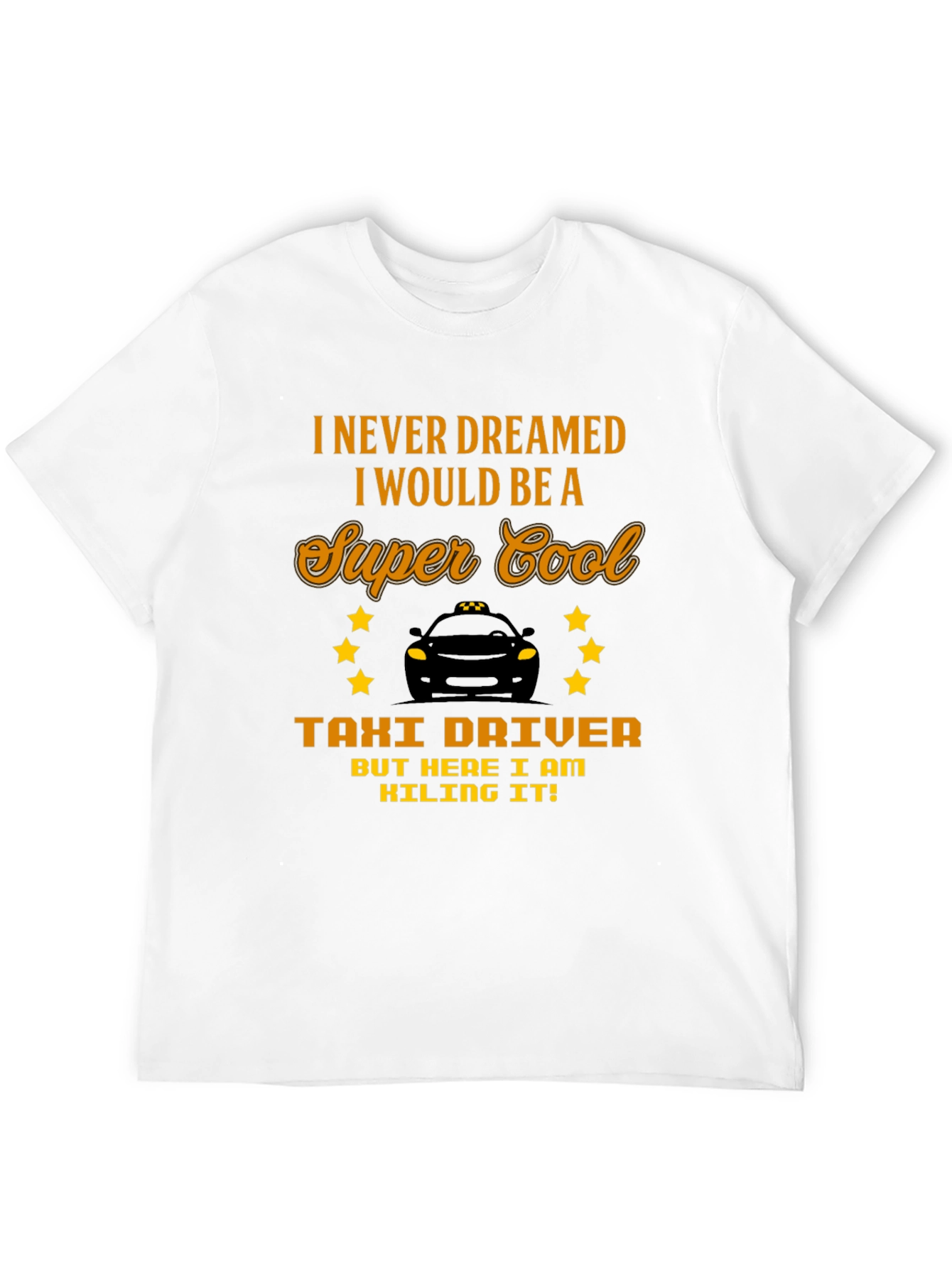 Black Super Cool Taxi Driver Graphic Tee view 12
