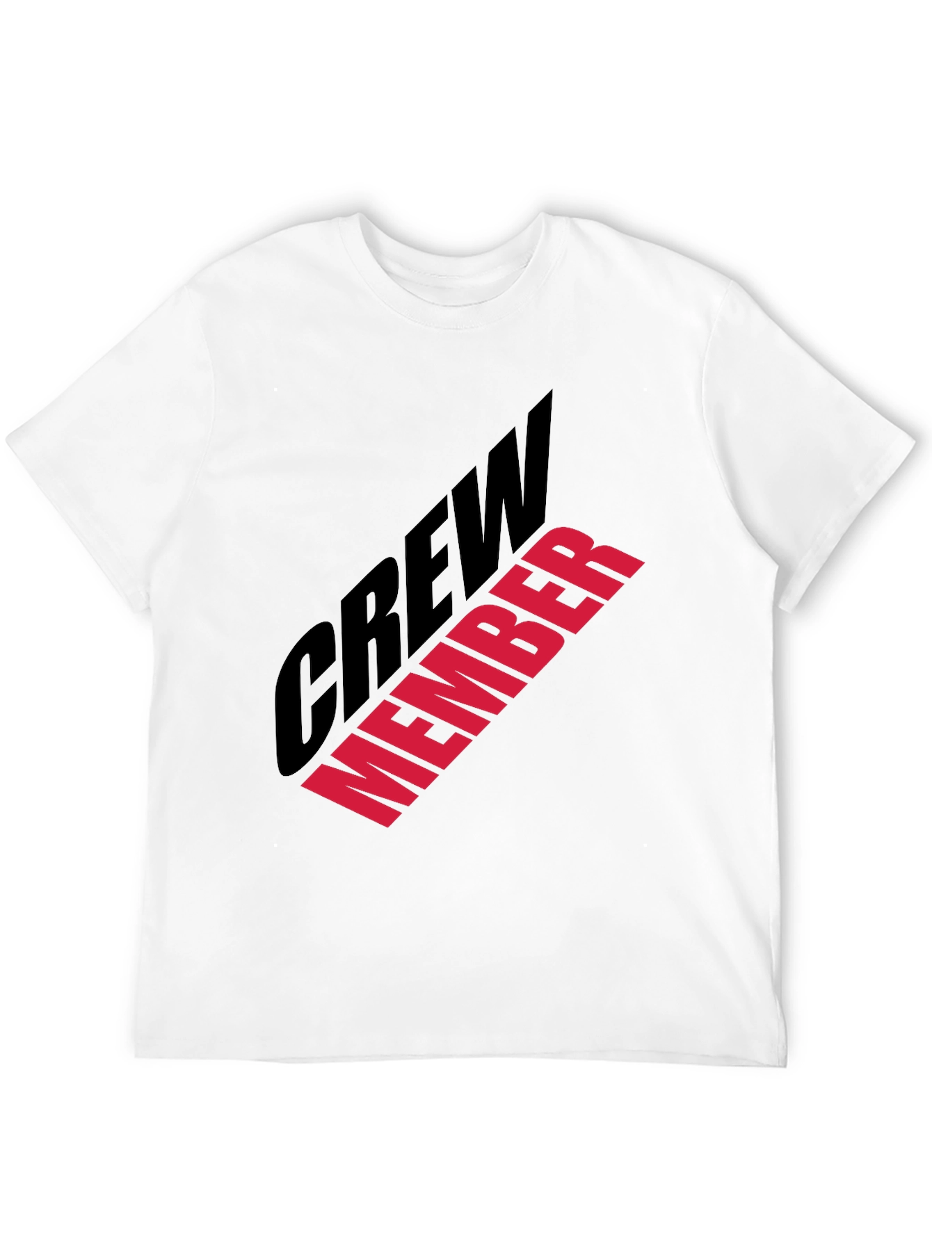 Black Crew Member Graphic Print Black T-Shirt view 12