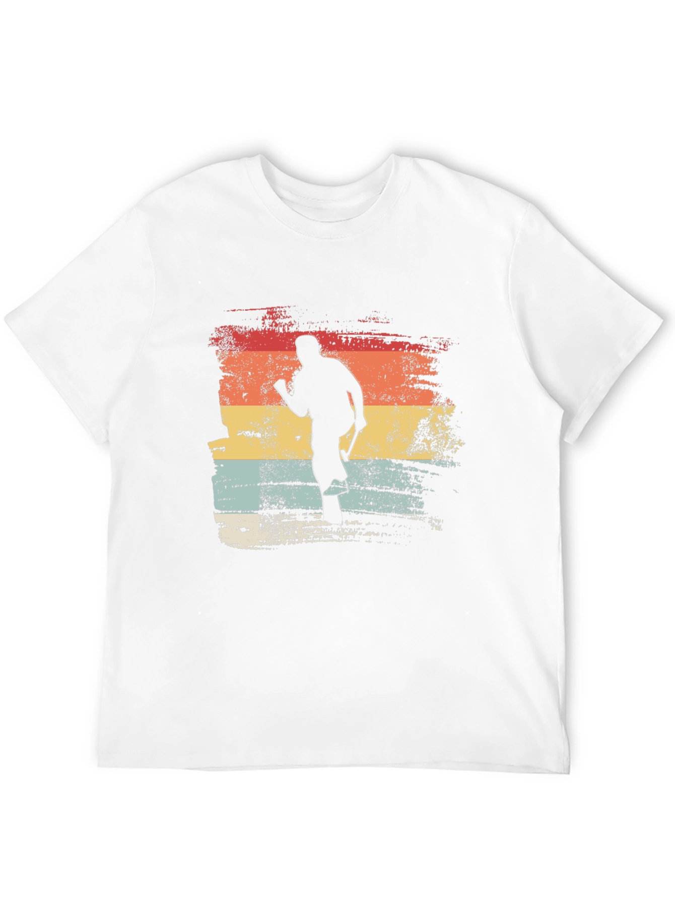 Black Vintage Hockey Player Graphic Tee - Retro Style view 12