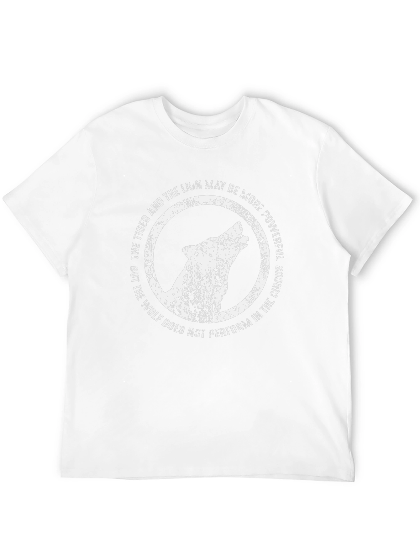 Black Wolf Howl Graphic Tee - Powerful Message T-Shirt view 12