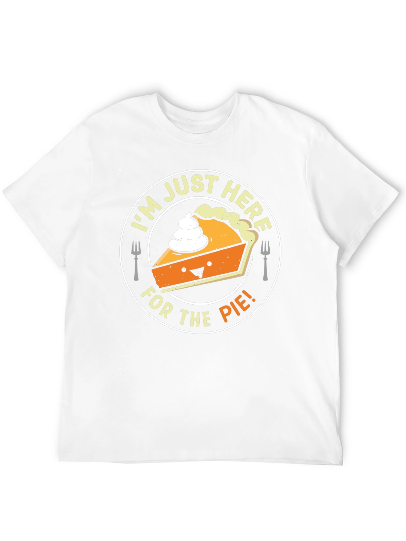 Black I'm Just Here For The Pie T-Shirt - Funny Thanksgiving Tee view 12
