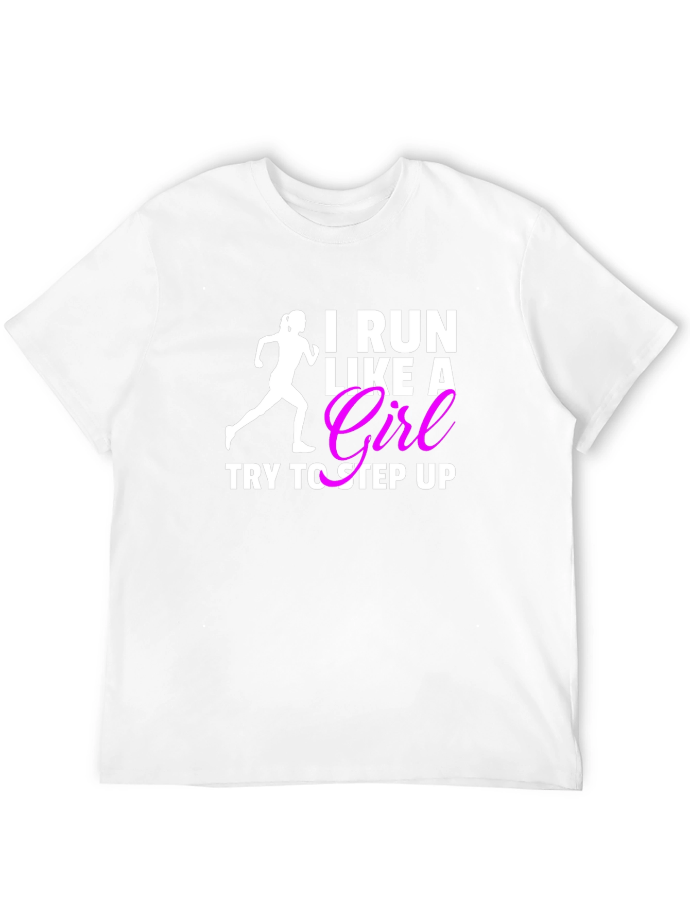 Black I Run Like a Girl T-Shirt Funny Women's Running Tee view 12