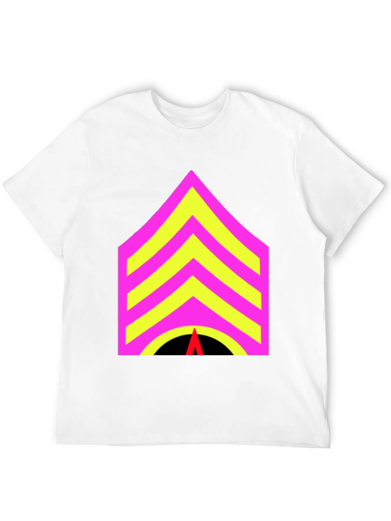 Black Sergeant Stripes Graphic Tee - Bold Statement Style view 12