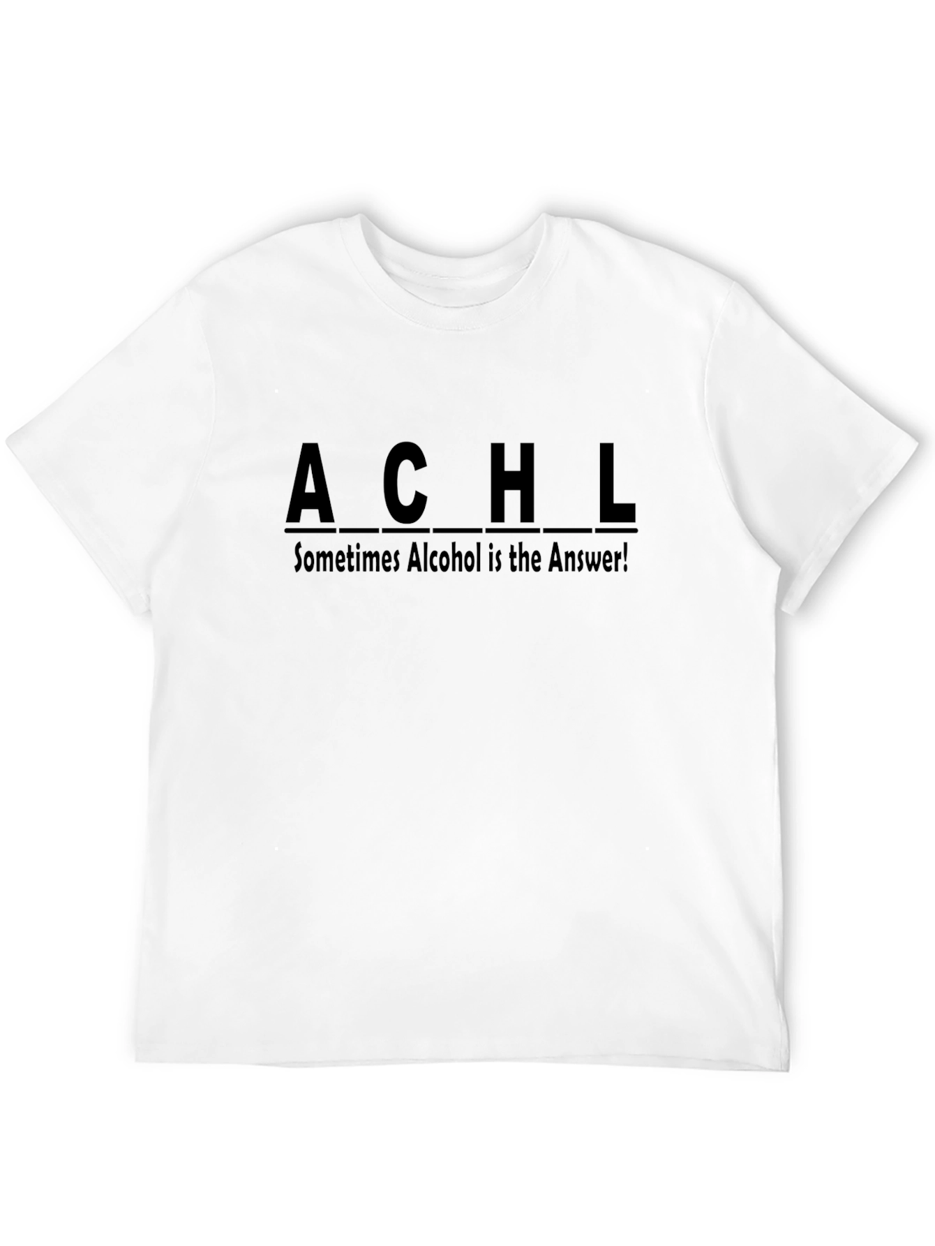 Black Sometimes Alcohol is the Answer T-Shirt view 12