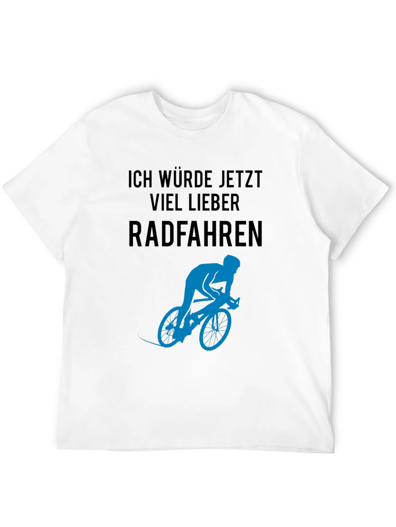Black Ich Würde Jetzt Viel Lieber Radfahren T-Shirt view 12