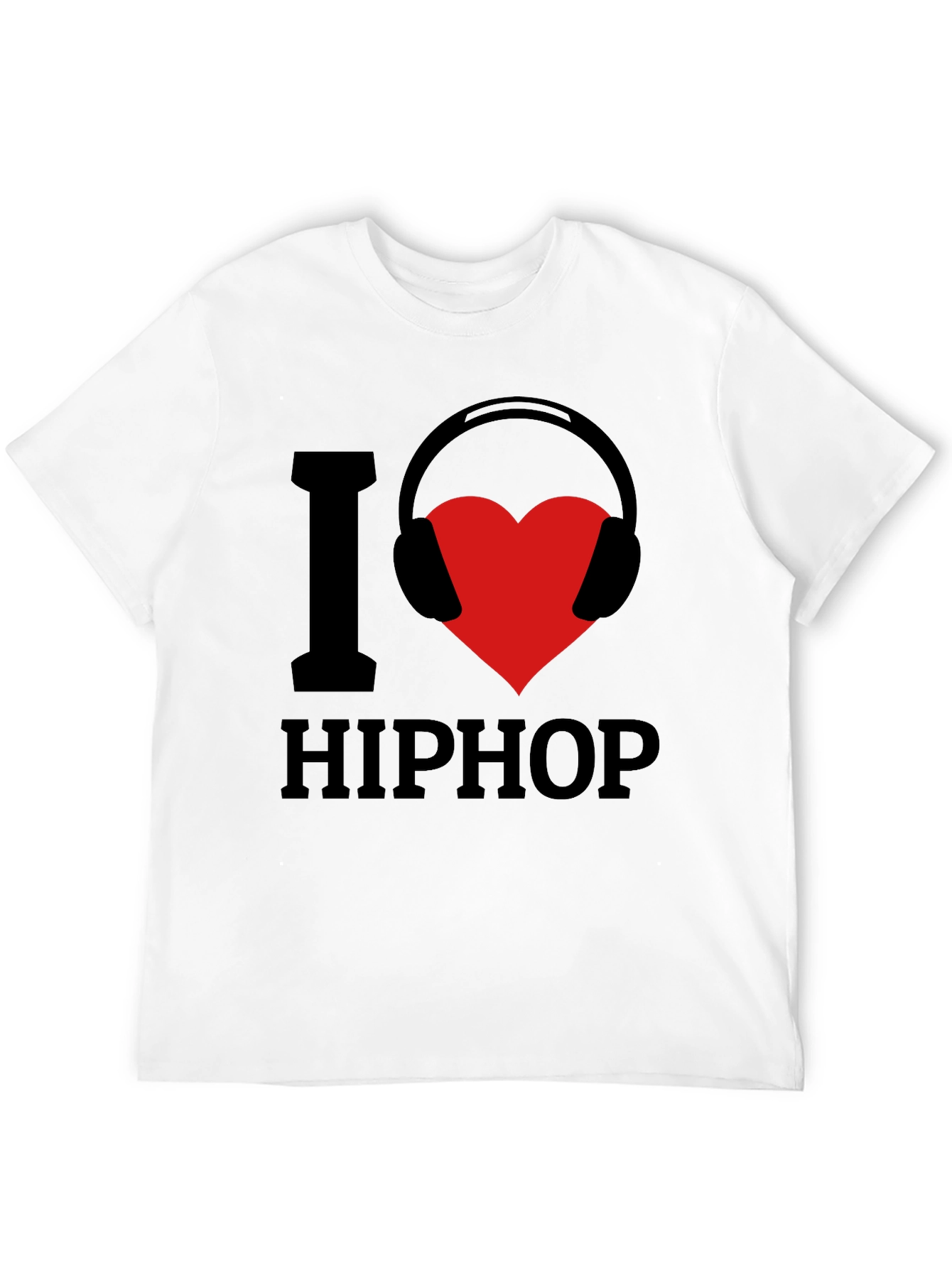 Black I Love Hip Hop Graphic T-Shirt view 12