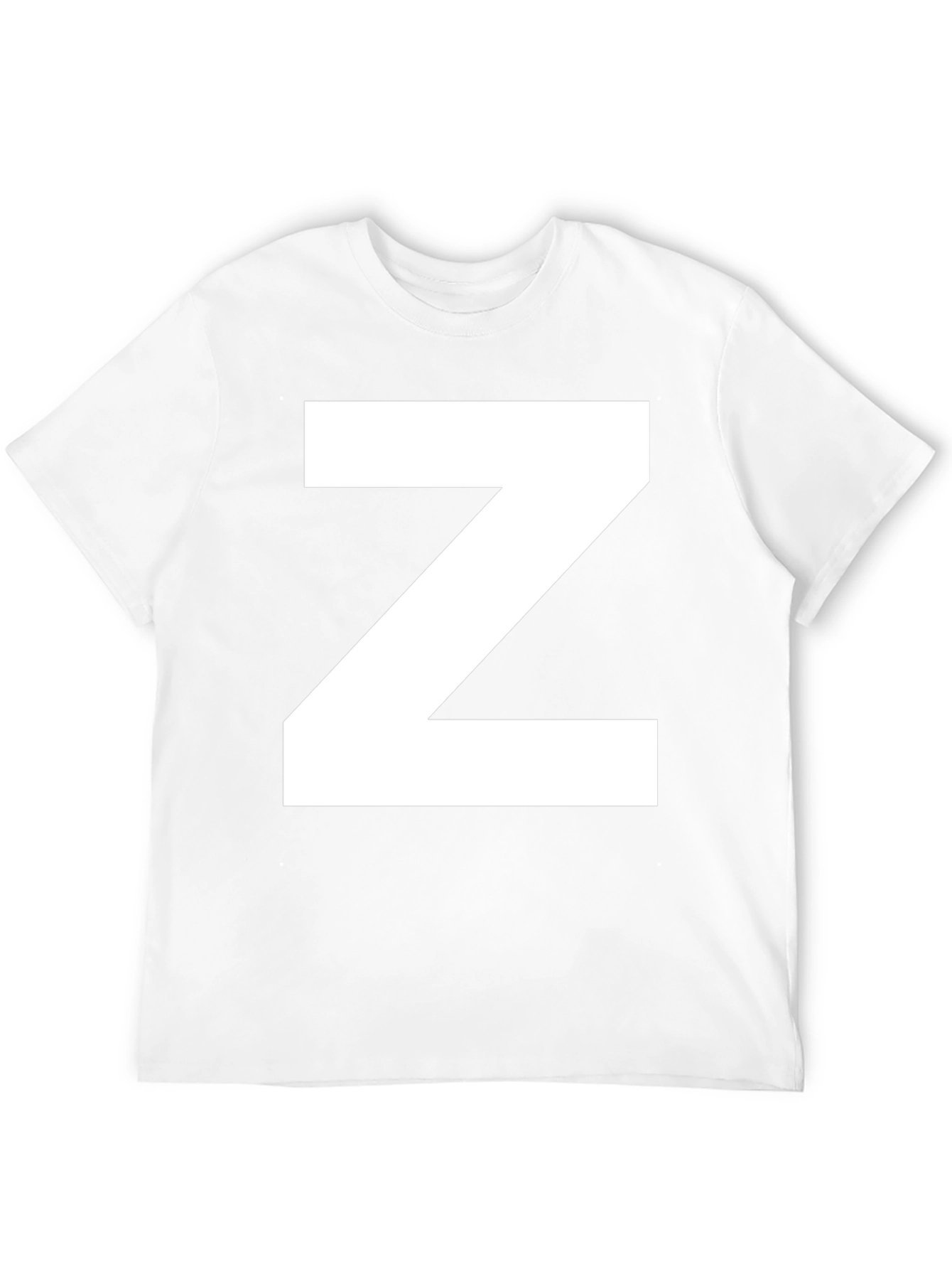 Black Bold "Z" Graphic Tee - Classic Black Cotton T-Shirt view 12