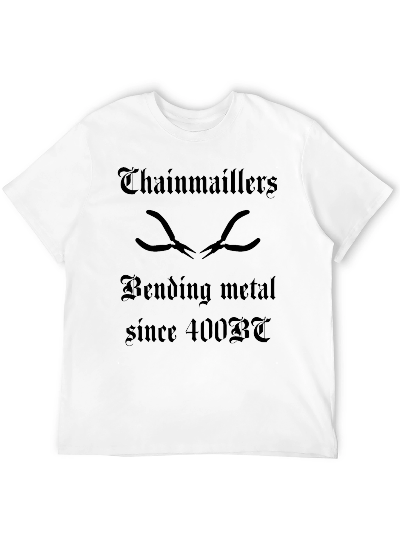 Black Chainmaille Bending Metal Since 400BT T-Shirt view 12