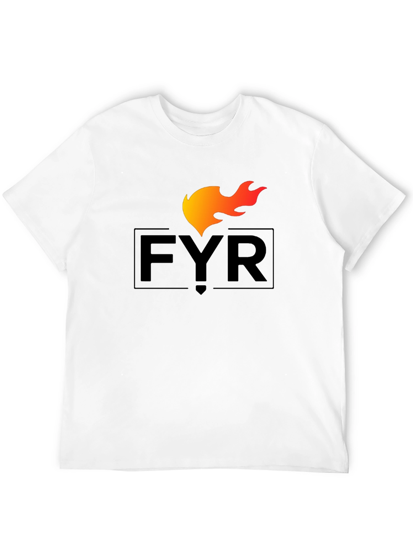 Black FYR Flame Graphic Tee - Black Cotton Blend view 12