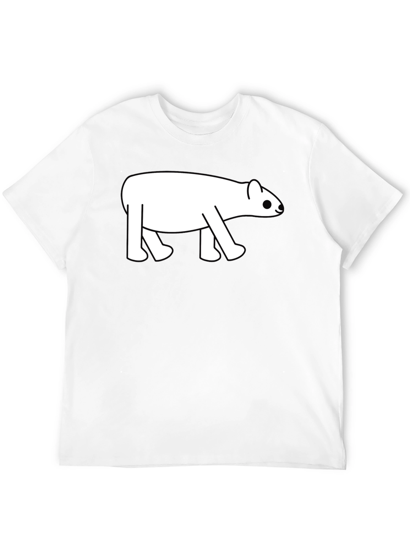 Black Cute Tapir Graphic Tee - Black Cotton Blend T-Shirt view 12