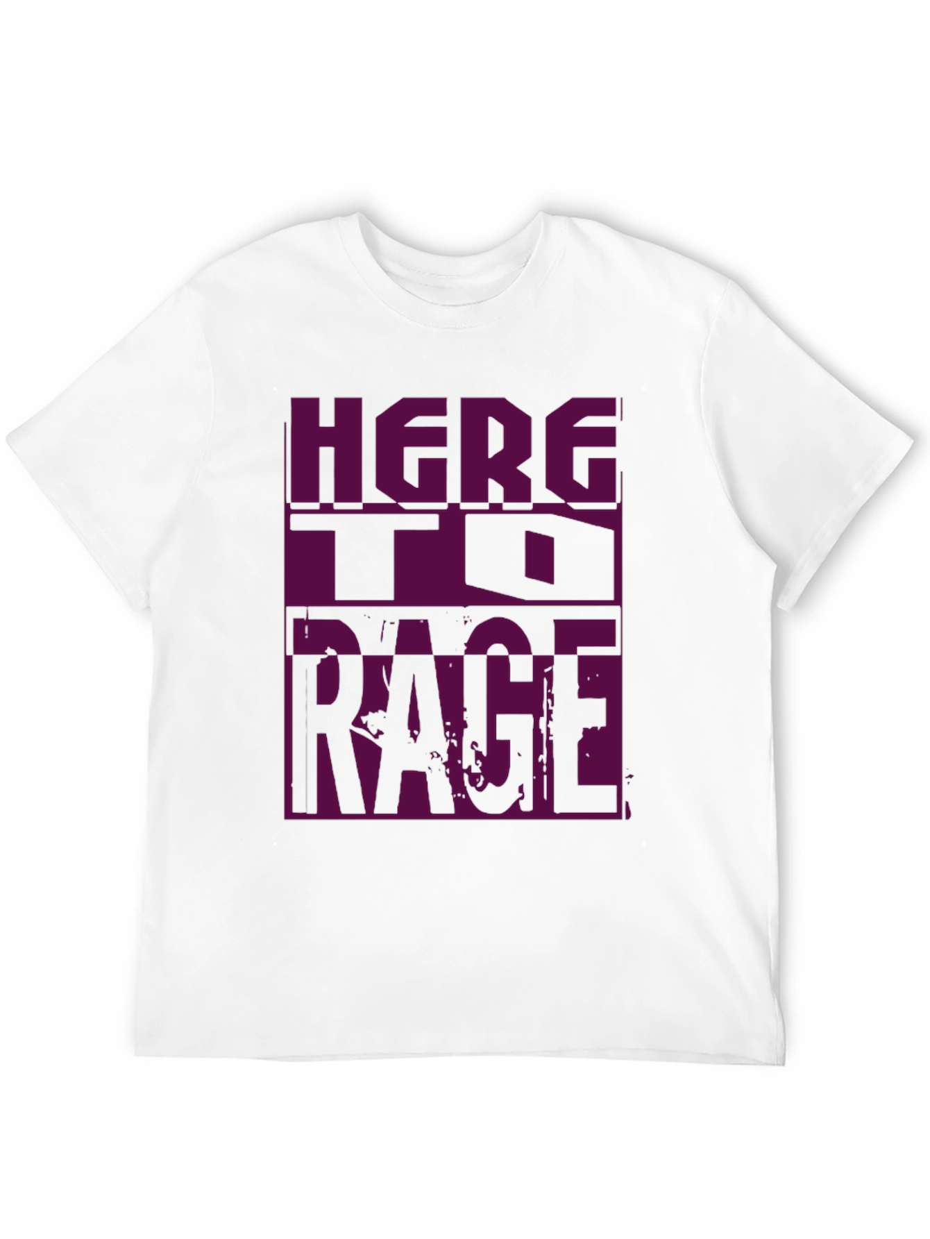 Black Here To Rage Graphic T-Shirt view 12