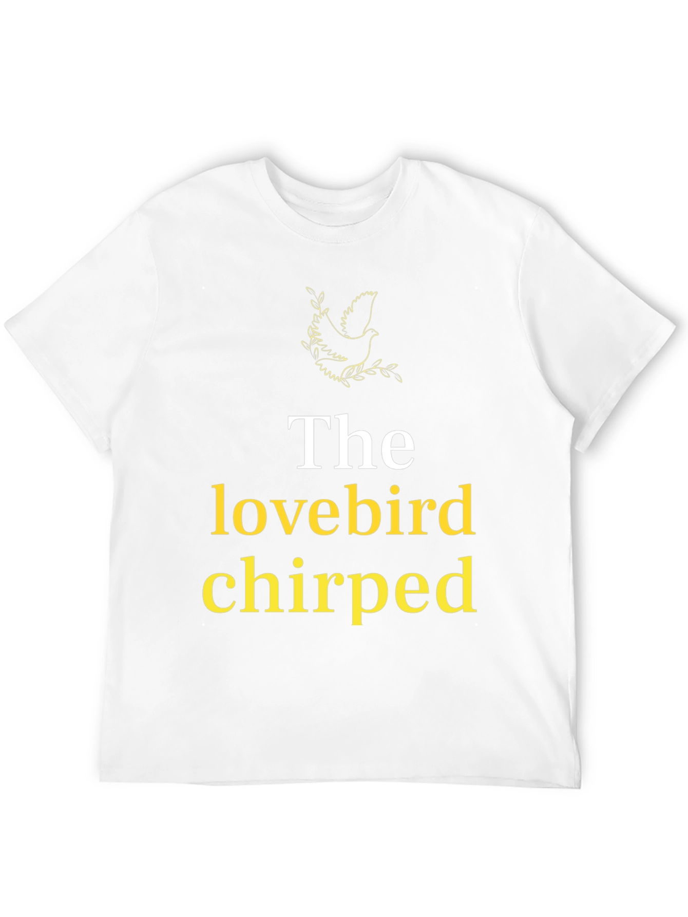 Black The Lovebird Chirped T-Shirt - Soft Cotton Blend view 12