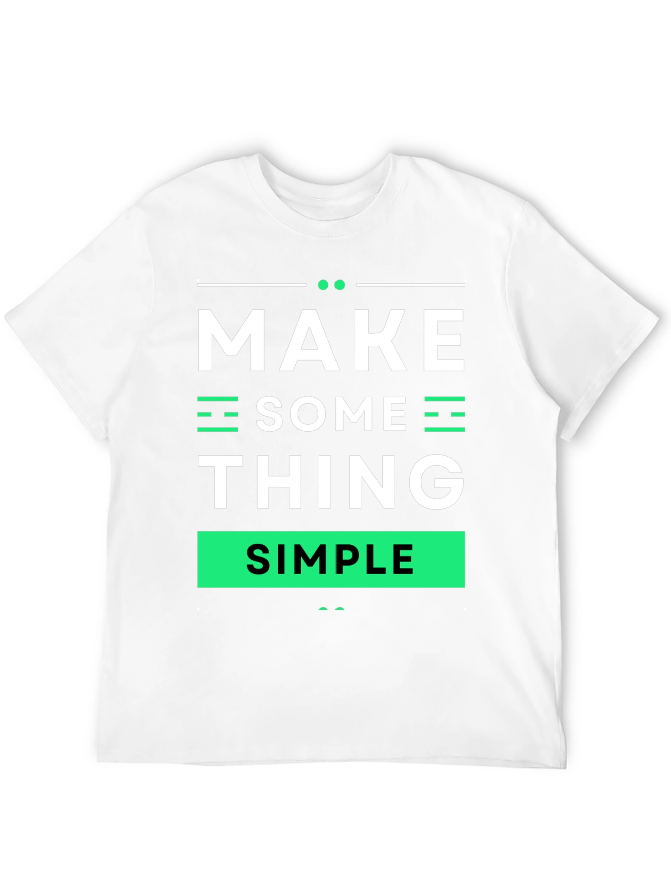 Black Make Something Simple Graphic Tee view 12