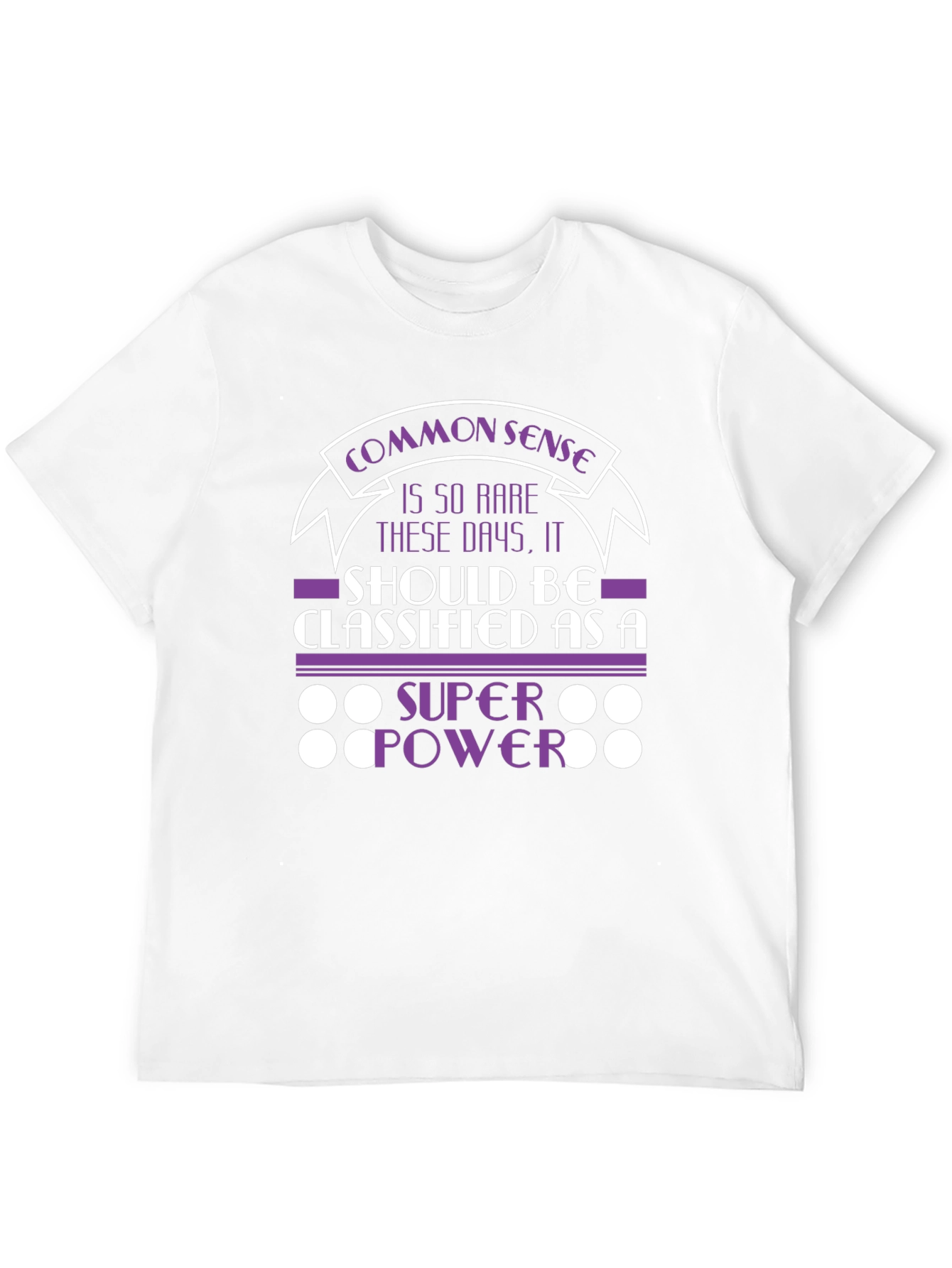 Black Common Sense Super Power Graphic Tee view 12