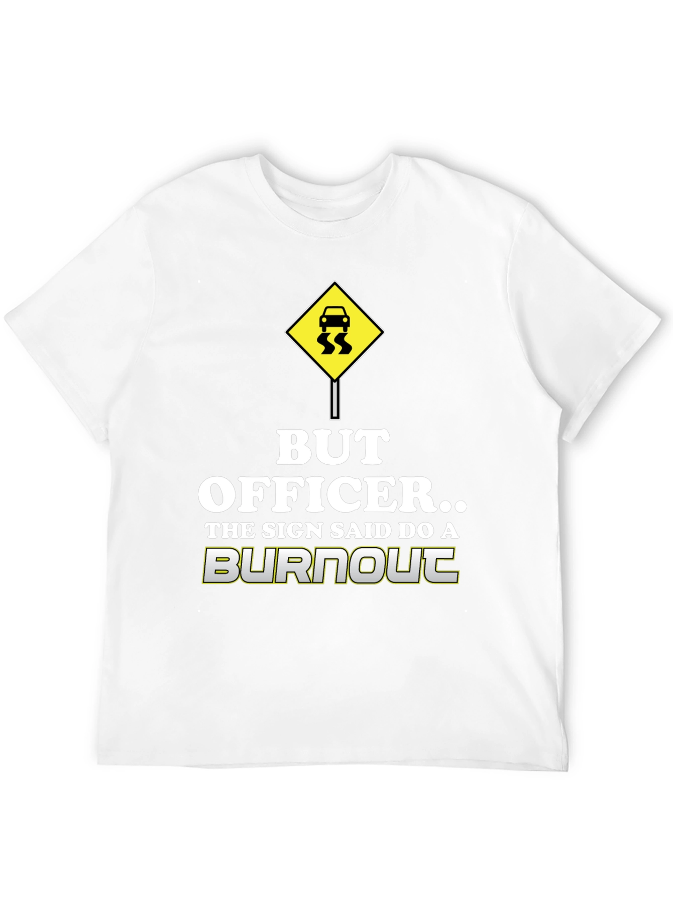 Black But Officer Burnout T-Shirt view 12