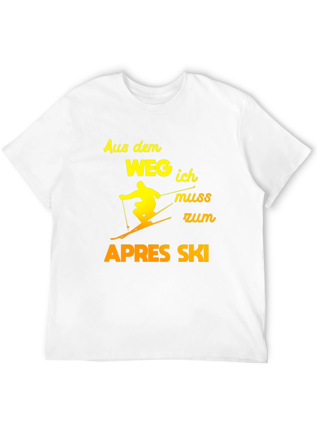 Black Apres Ski T-Shirt - Funny Skiing Tee view 12